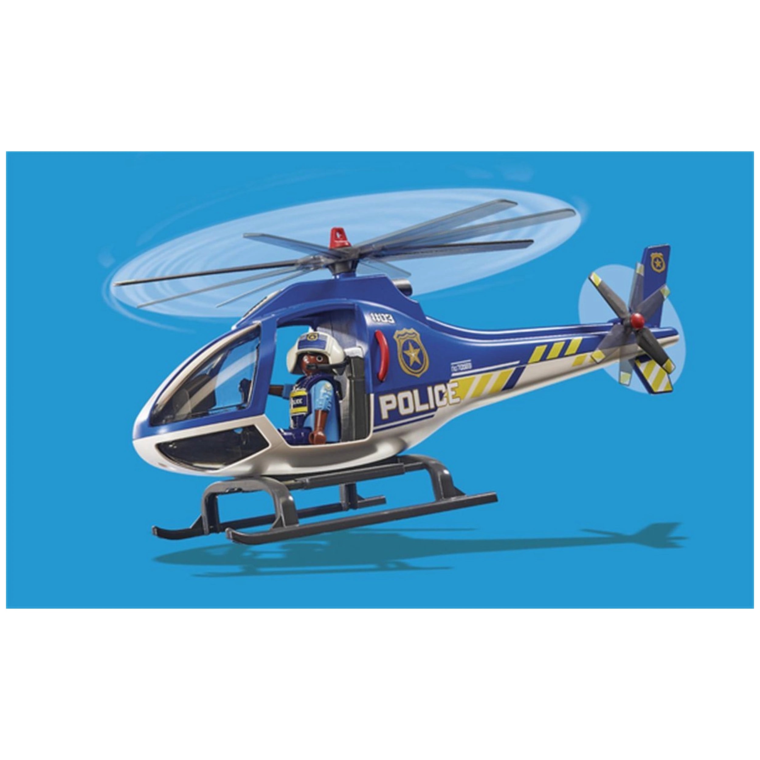 Playmobil City Action Police Helicopter - Parachute Chase - 70569