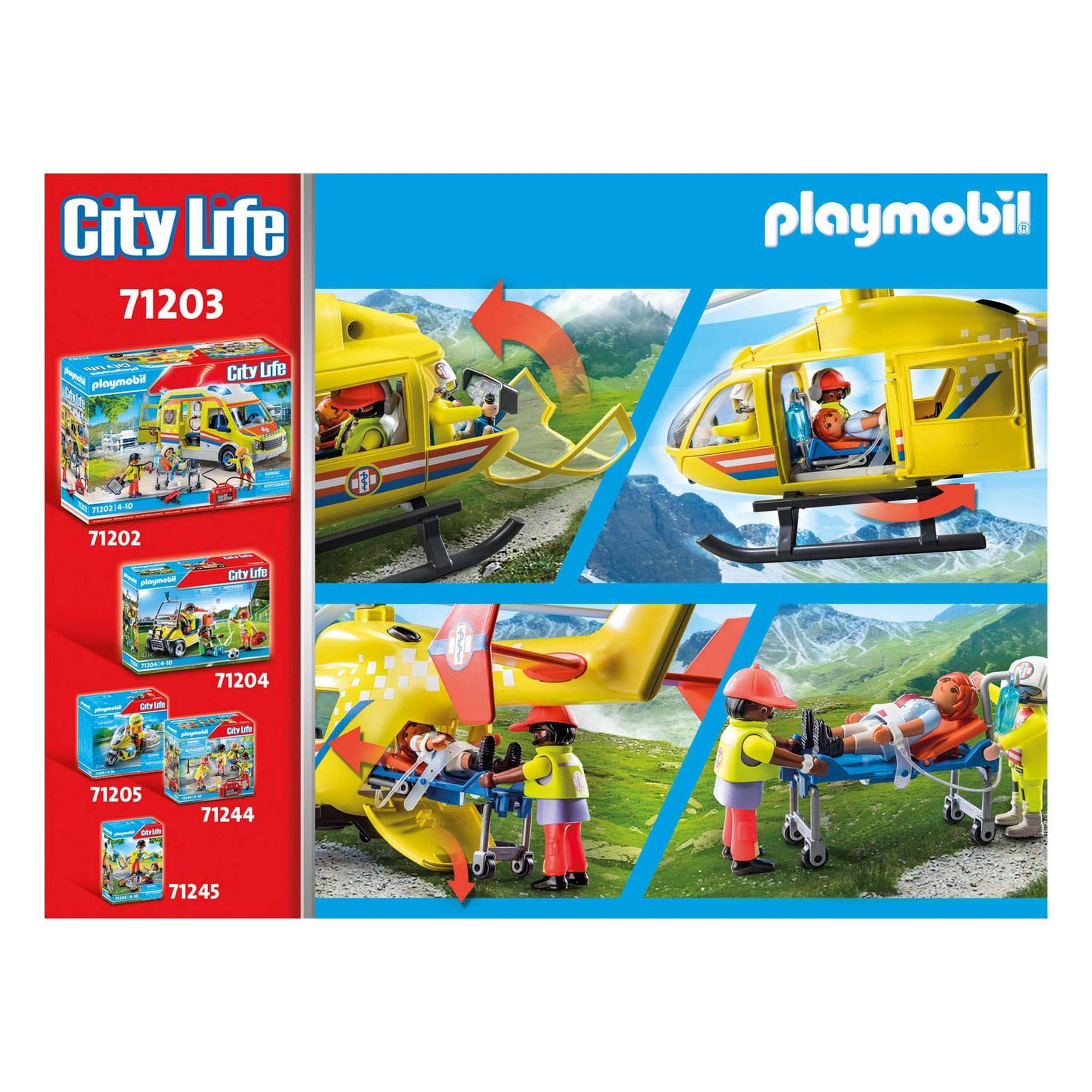 Playmobil City Life Rescue Helicopter - 71203