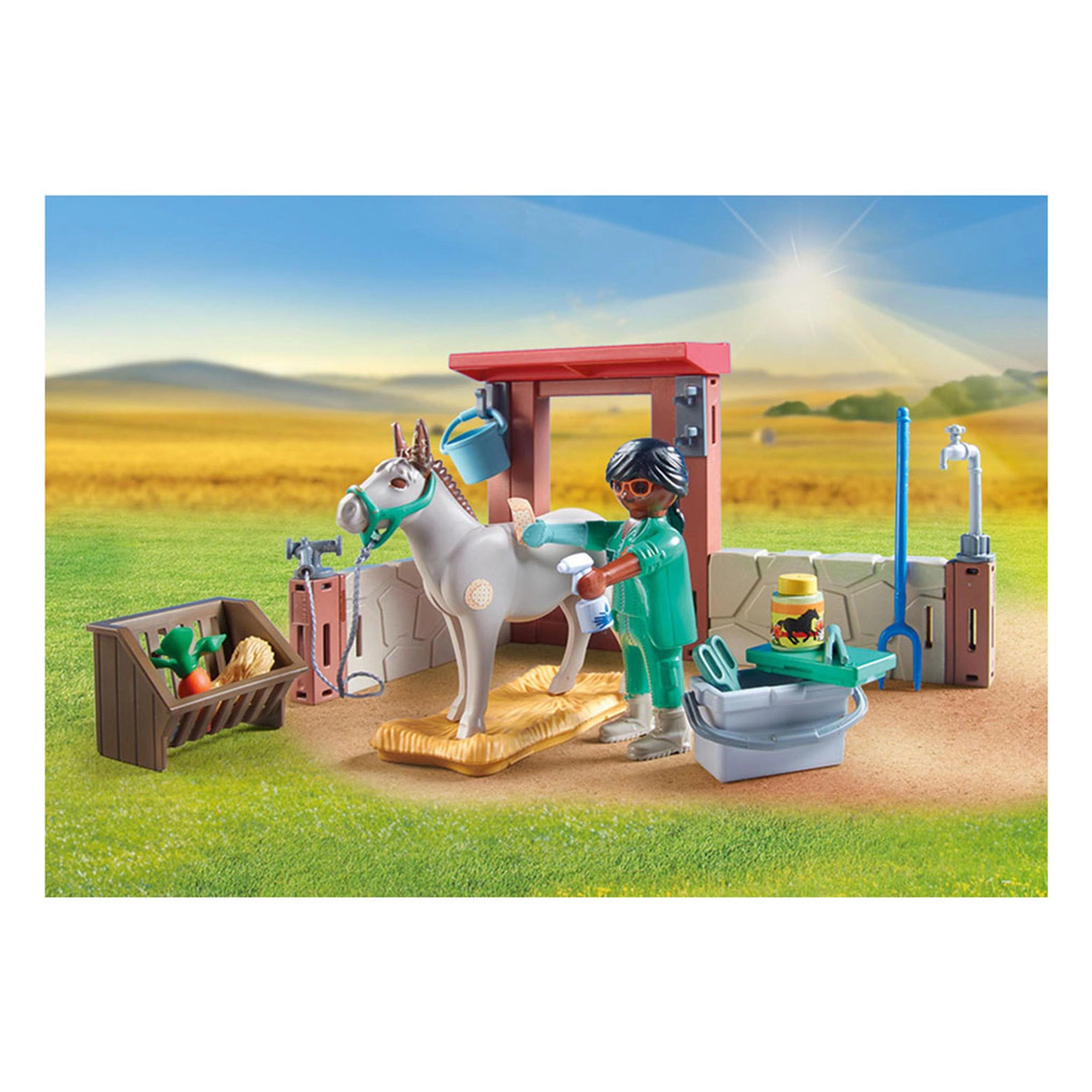 Playmobil Country Farm Veterinarian With The Donkeys - 71471