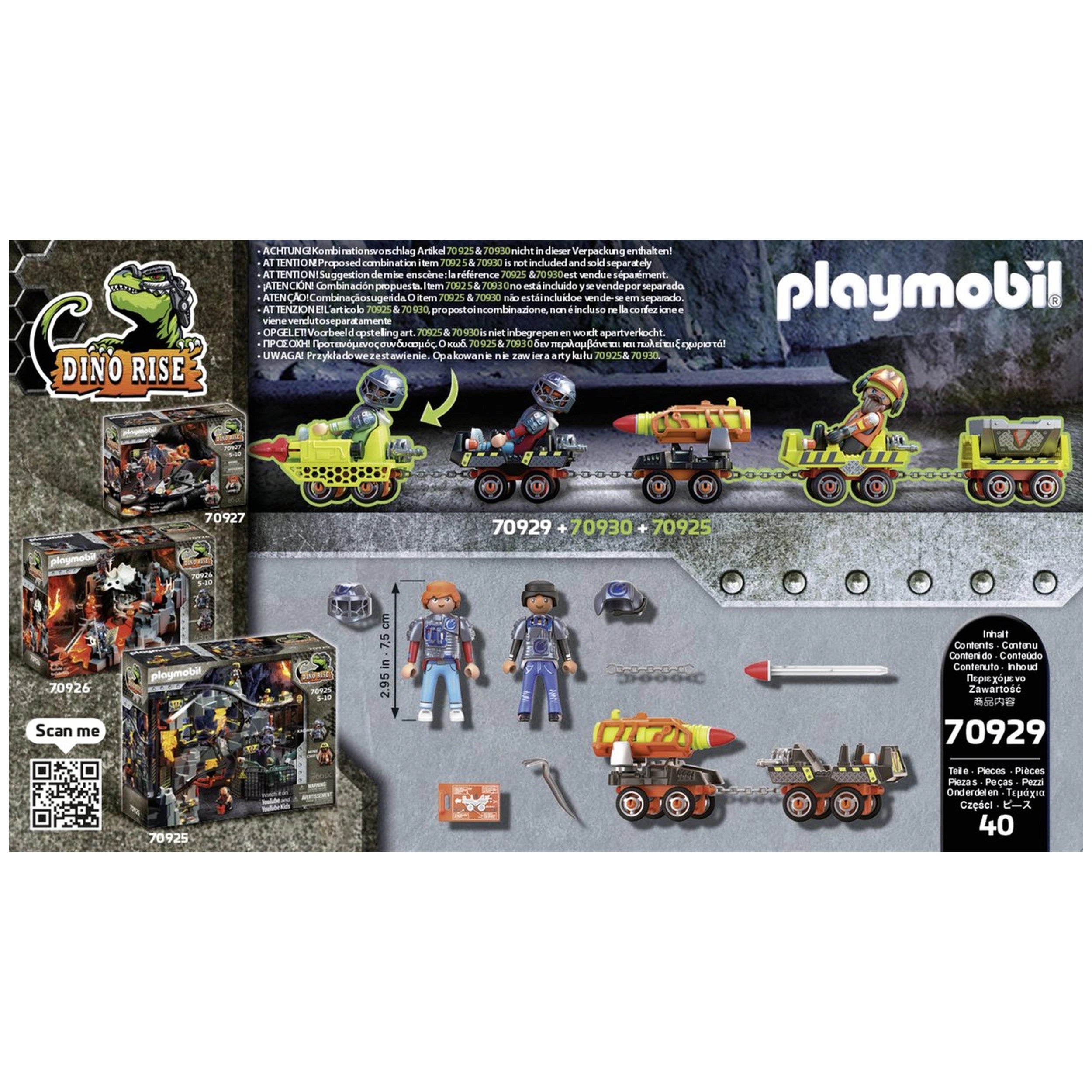 Playmobil Dino Rise Dino Mine Rocket Kart - 70929
