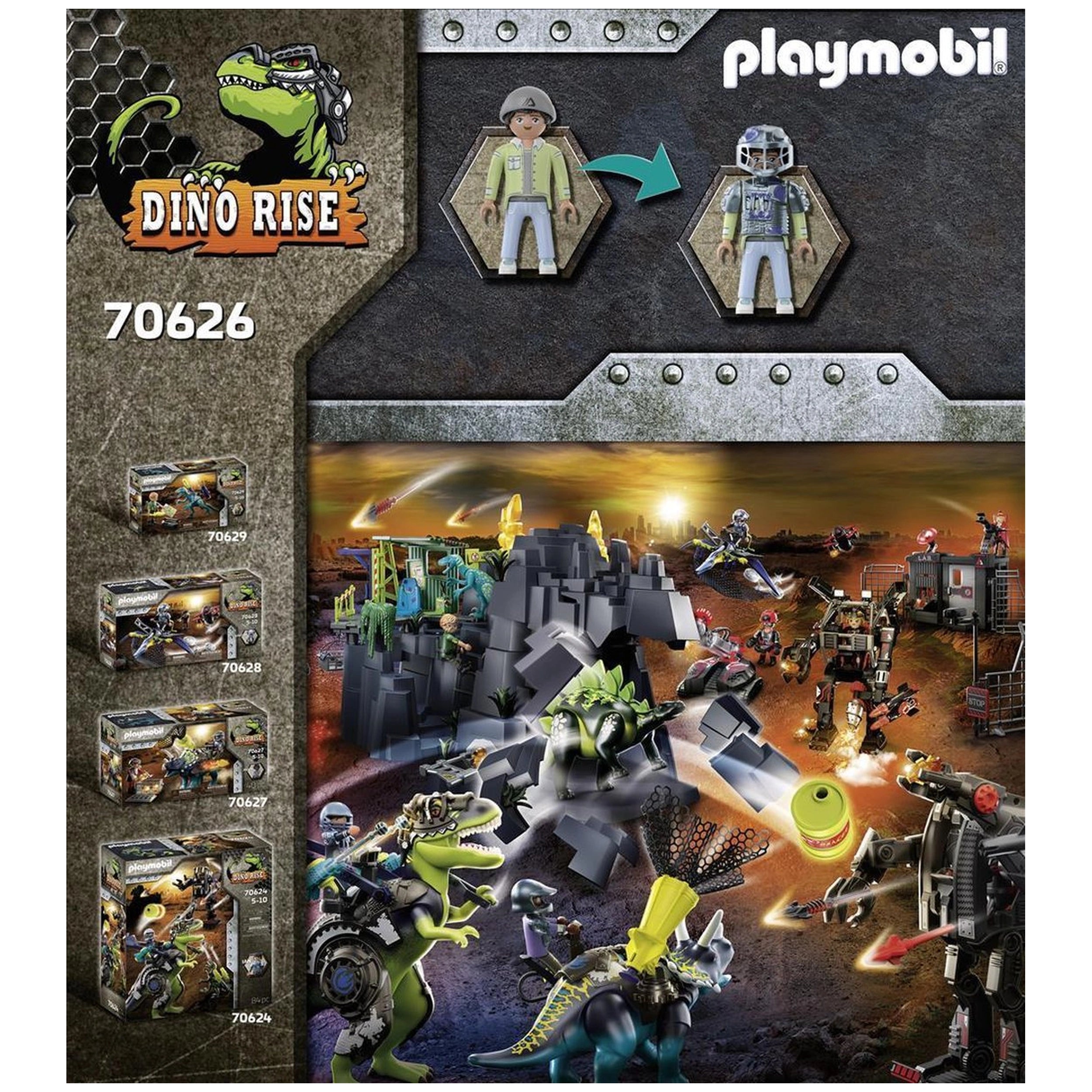 Playmobil Dino Rise Saichania Invasion Of The Robot - 70626