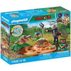 Playmobil Dinos Stegosaurus Nest With Egg Thief - 71526