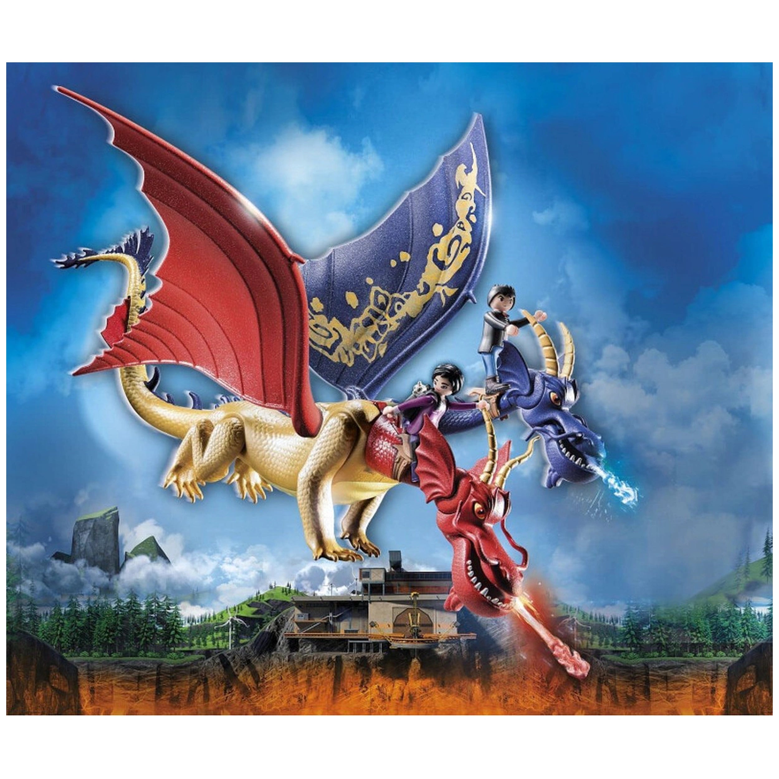 Playmobil Dragons The Nine Realms - Wu And Wei With Jun - 71080