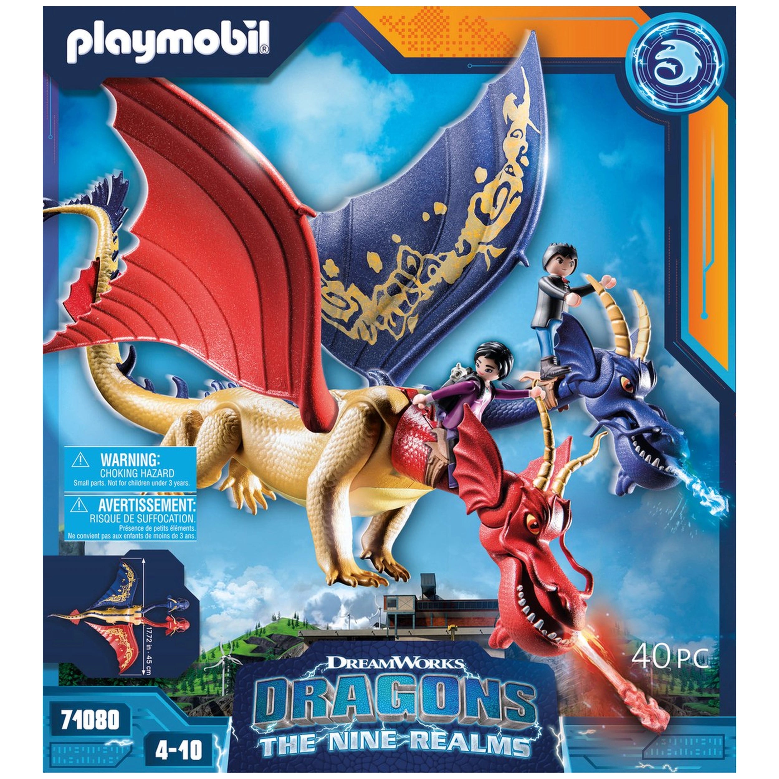 Playmobil Dragons The Nine Realms - Wu And Wei With Jun - 71080