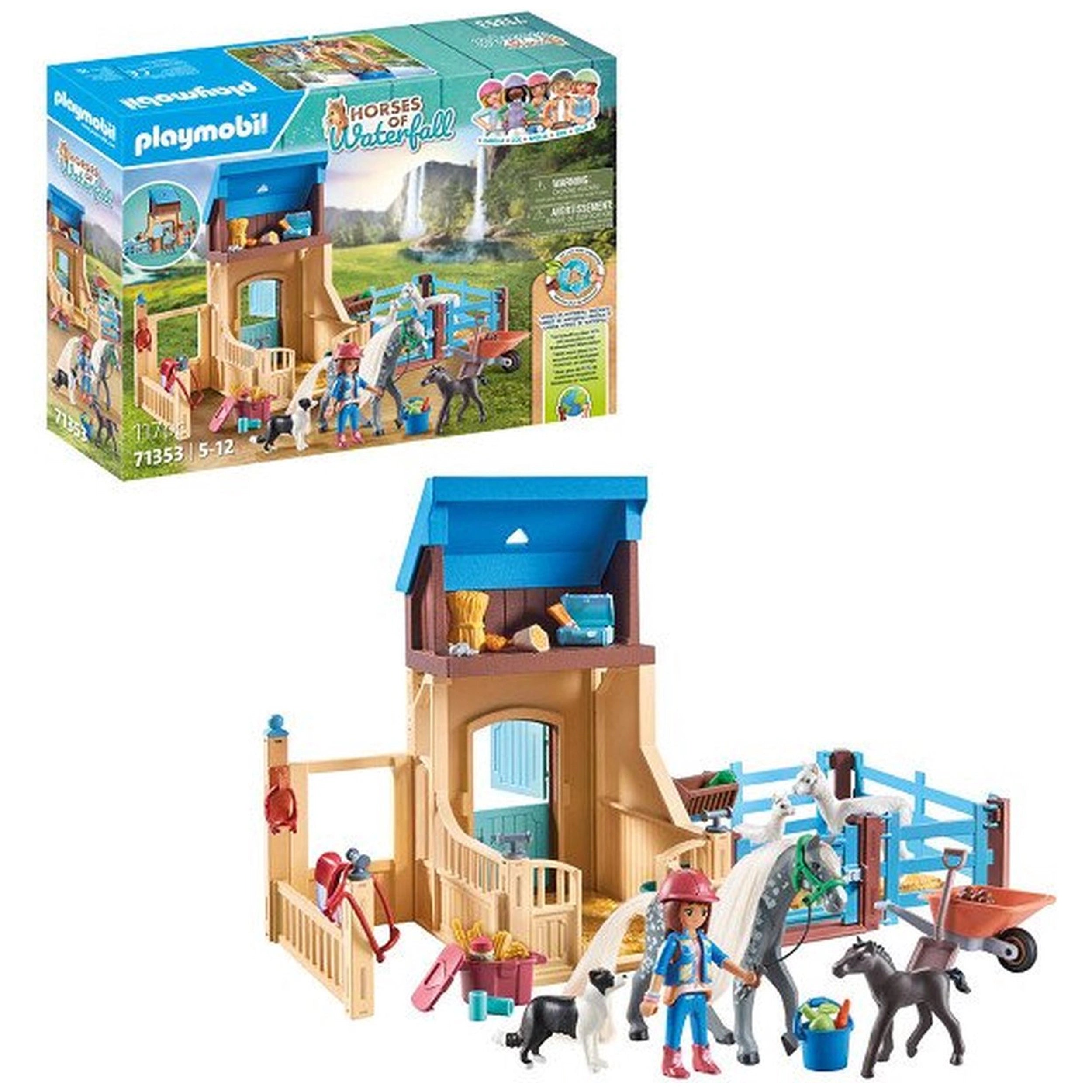 Playmobil Caballos de Cascada Amelia y Whisper Set de Juego - 71353