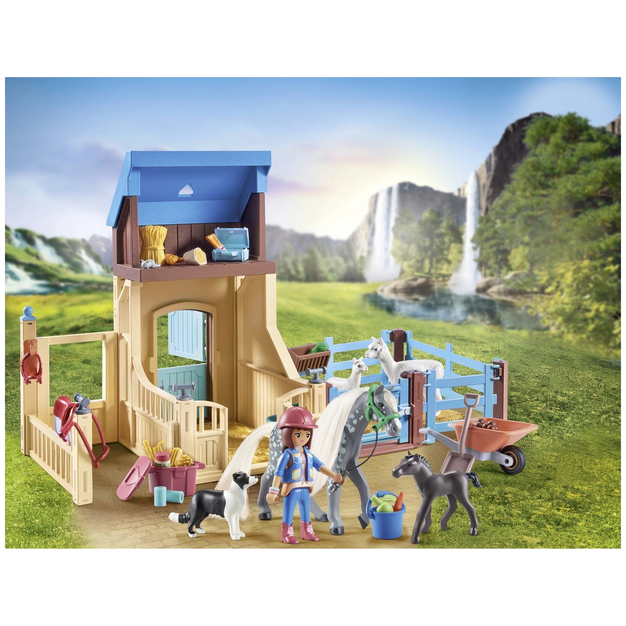 Playmobil Caballos de Cascada Amelia y Whisper Set de Juego - 71353