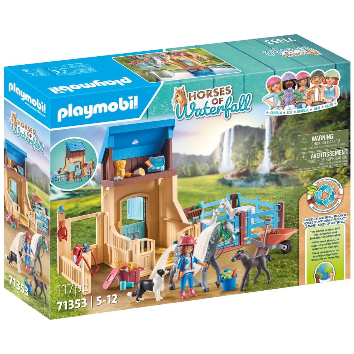Playmobil Caballos de Cascada Amelia y Whisper Set de Juego - 71353