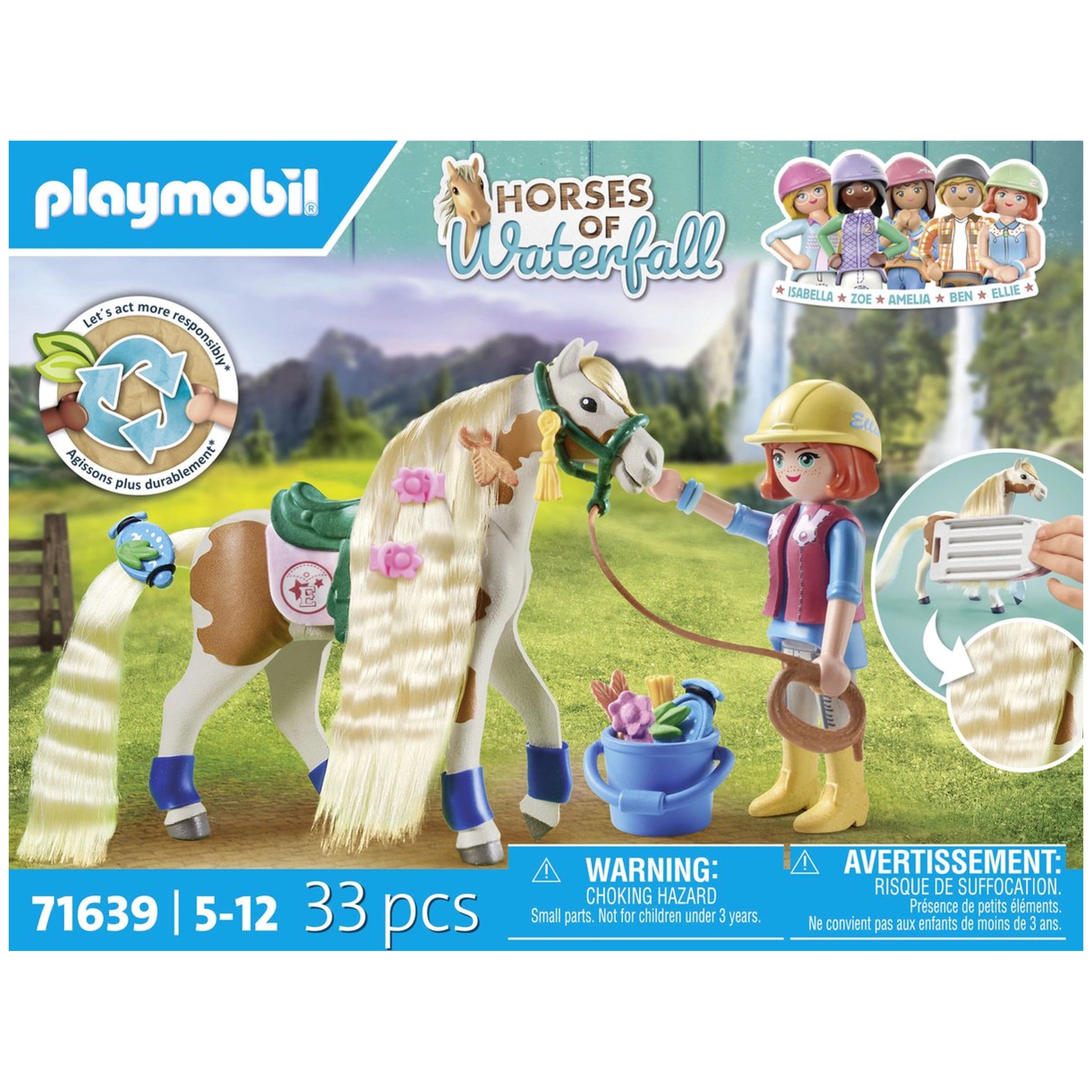 Playmobil Caballos de la Cascada Ellie con Caballo - 71639