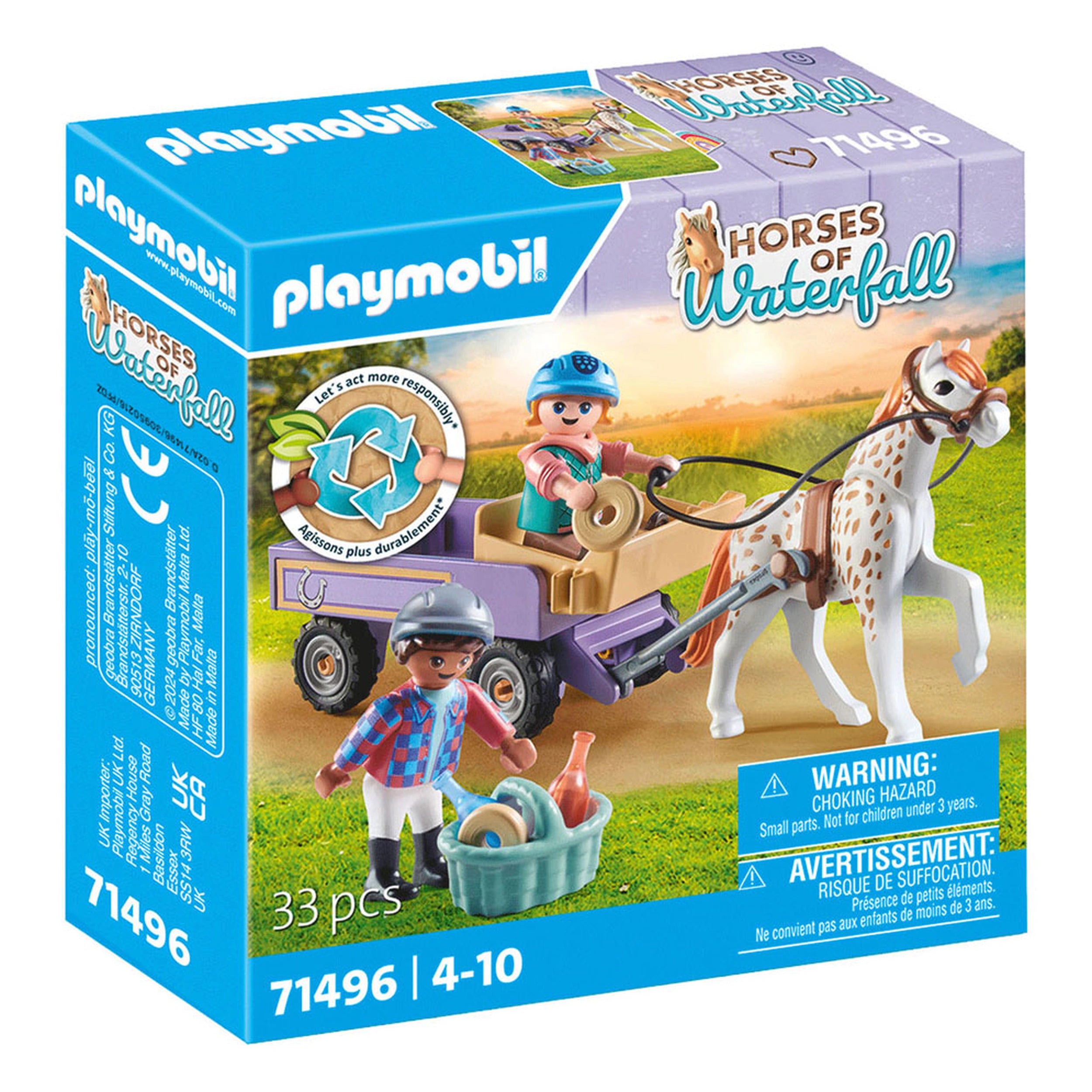 Playmobil Horses Of Waterfall Pony Carriage - 71496