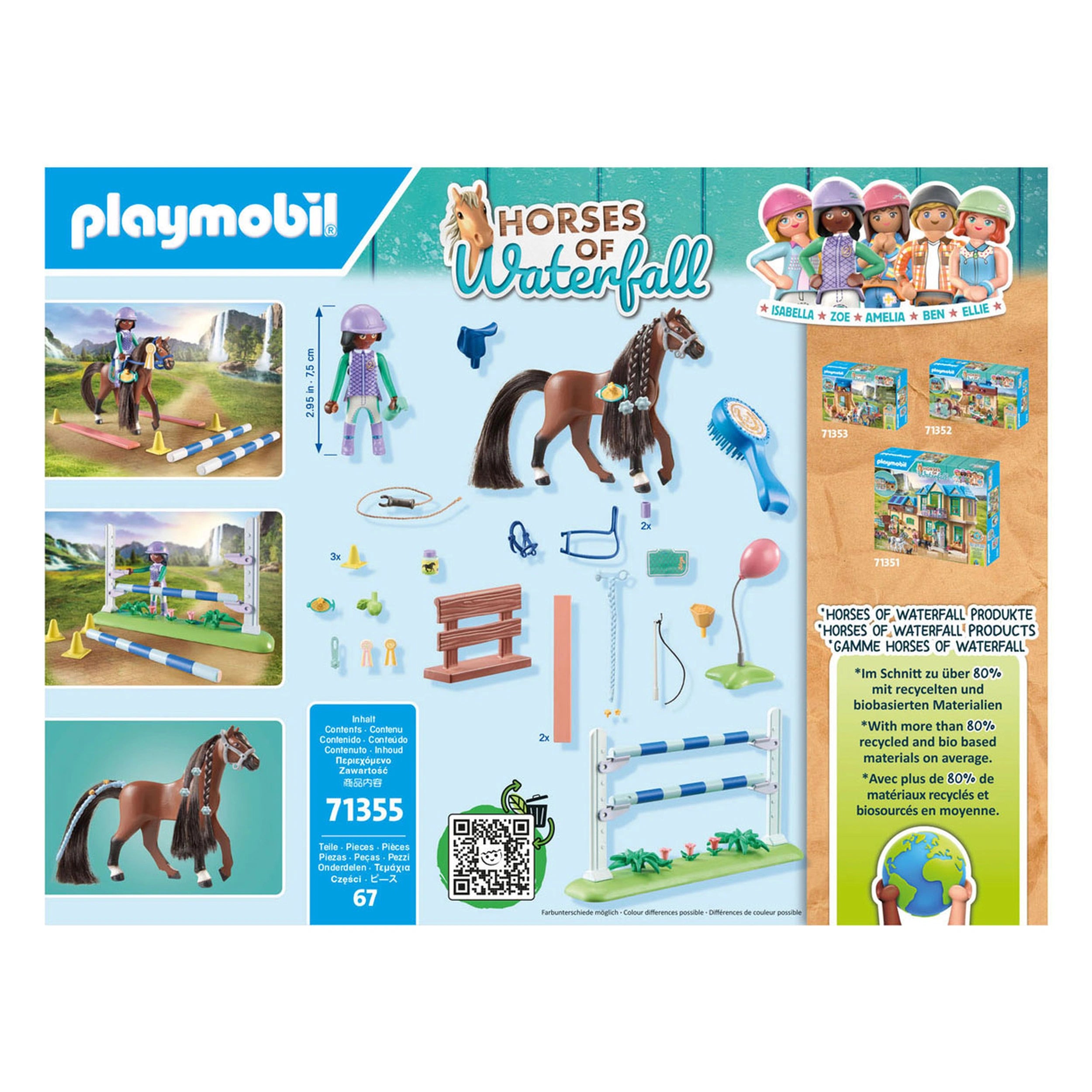 Playmobil Caballos de Cascada Zoe y Blaze Set de Juego - 71355