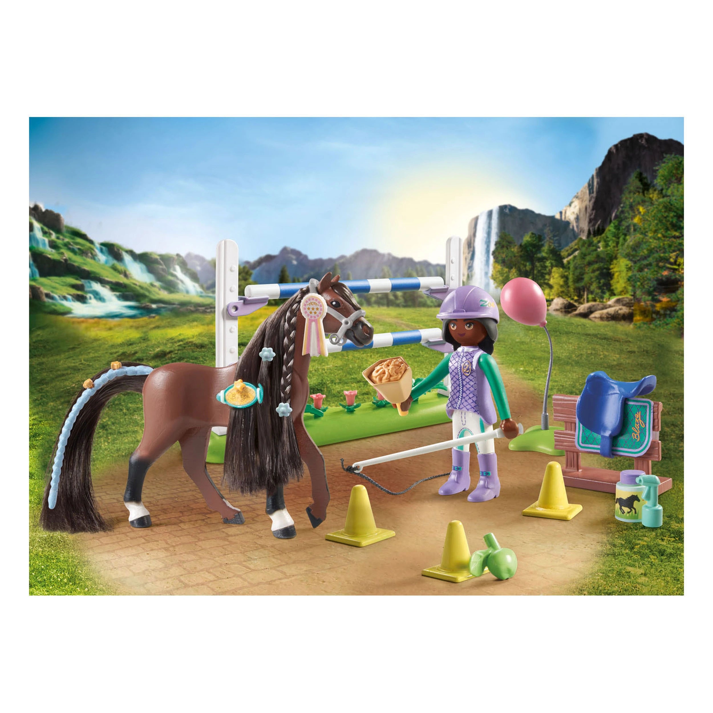 Playmobil Caballos de Cascada Zoe y Blaze Set de Juego - 71355