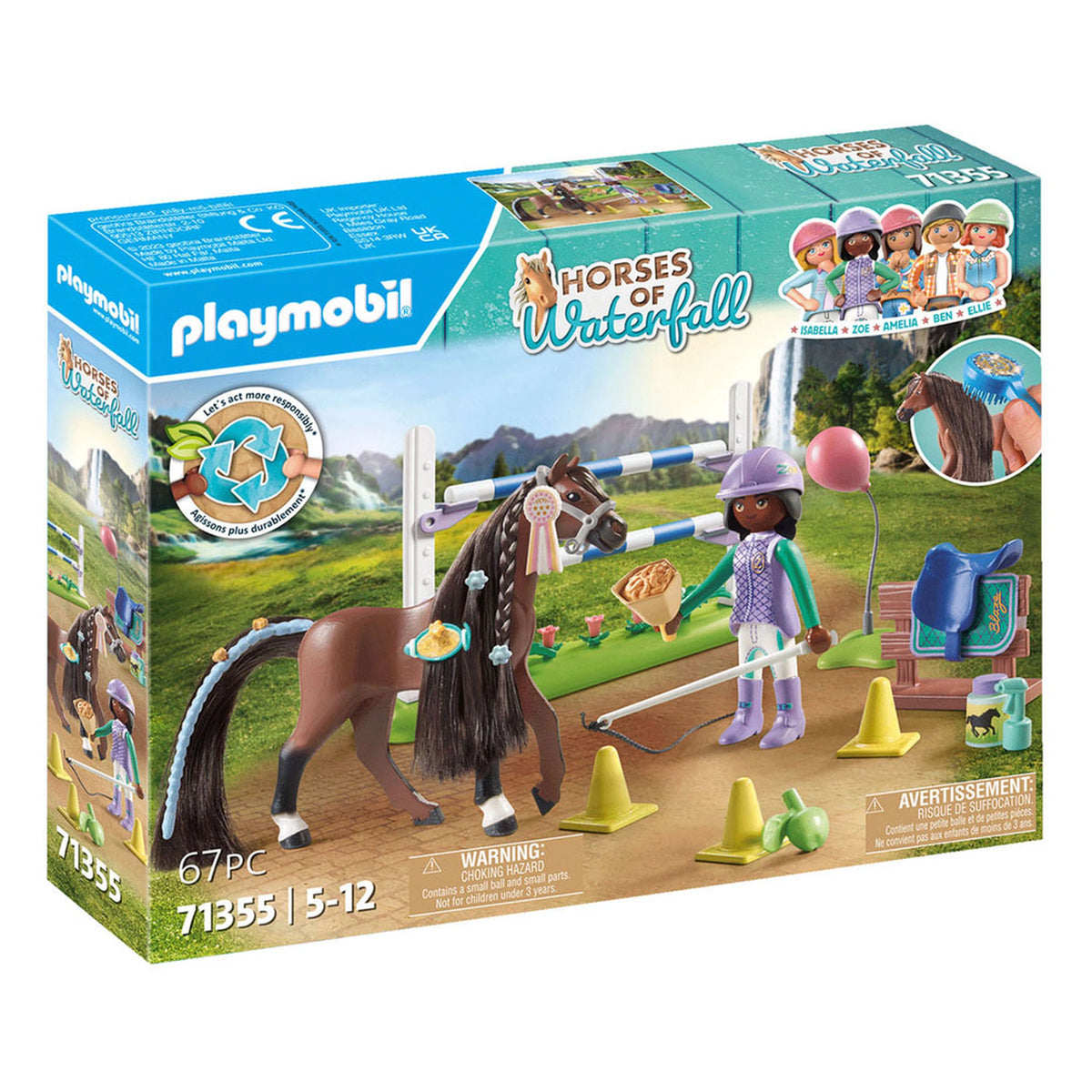 Playmobil Caballos de Cascada Zoe y Blaze Set de Juego - 71355