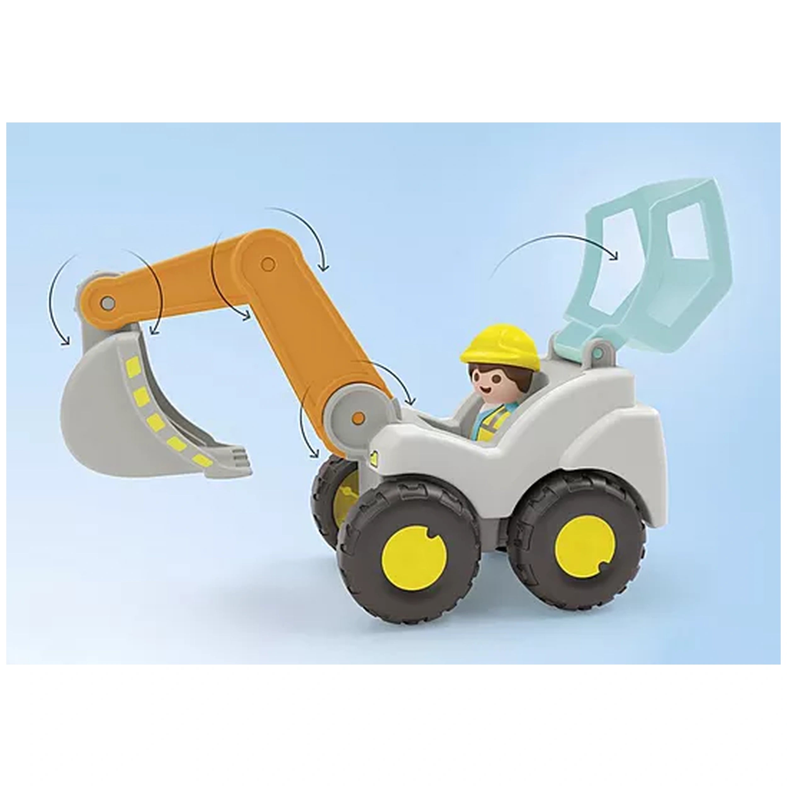 Playmobil - Junior-Shovel-Excavator-Toy-Playsets
