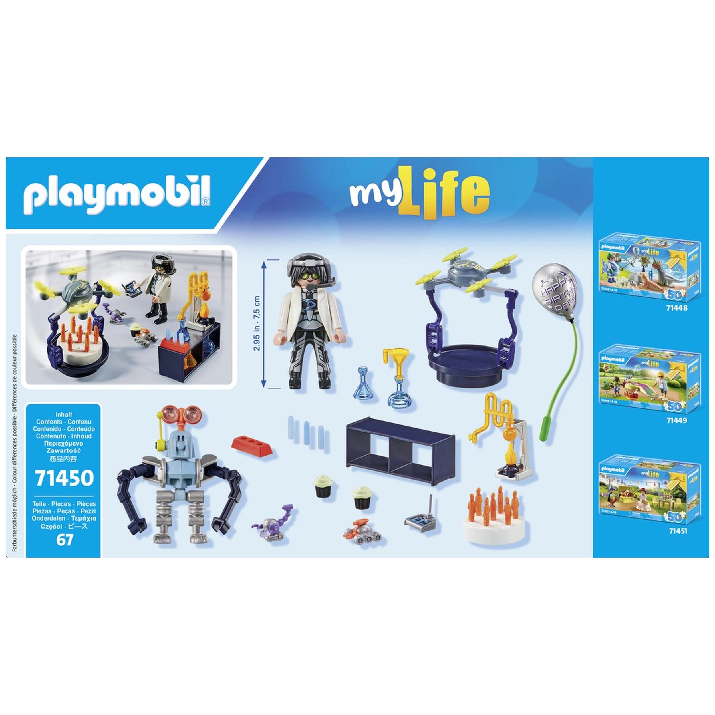 Playmobil Mi Vida Investigadores Con Robots - 71450