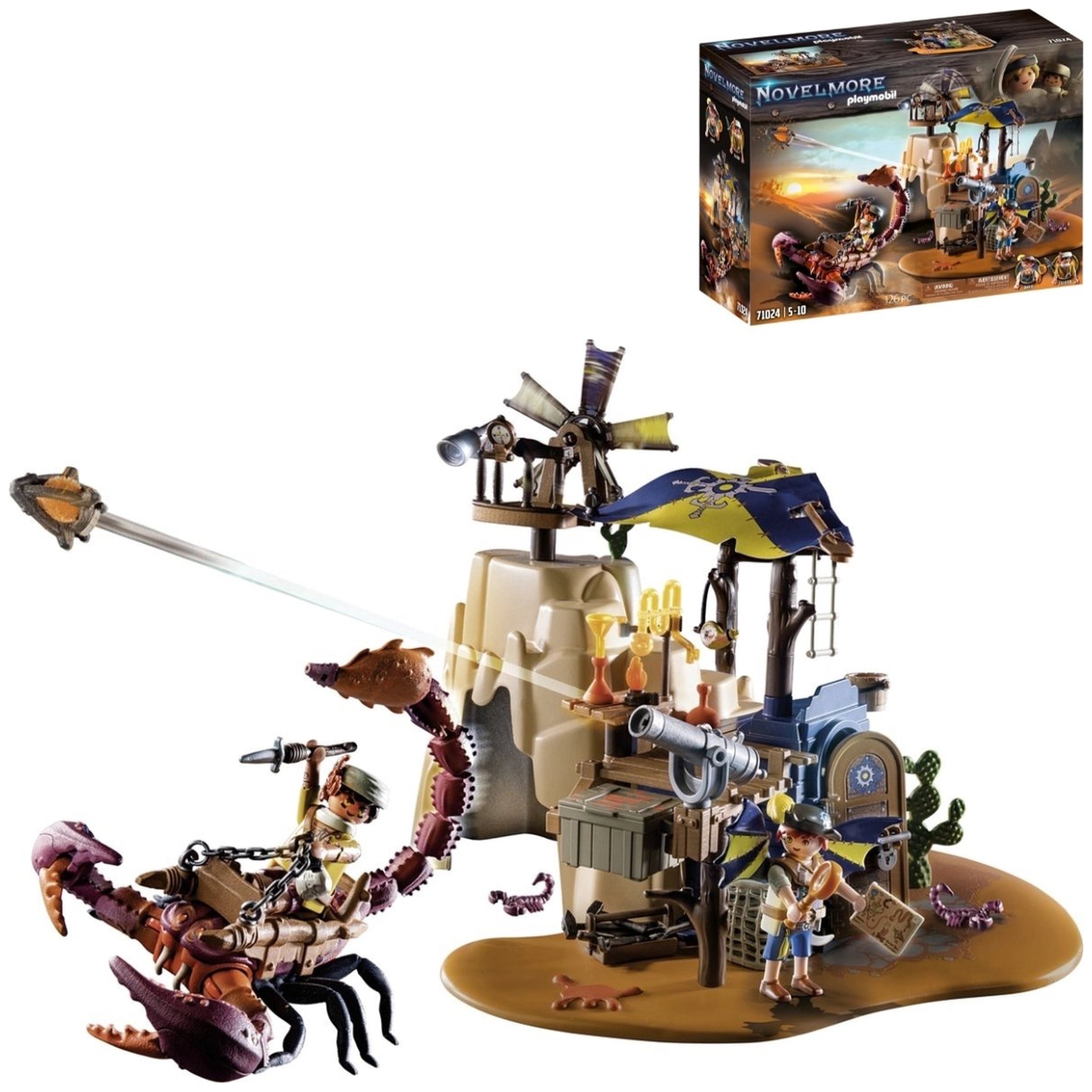 Playmobil Novelmore Sal'Ahari Sands - Secret Base With Giant Scorpio - 71024