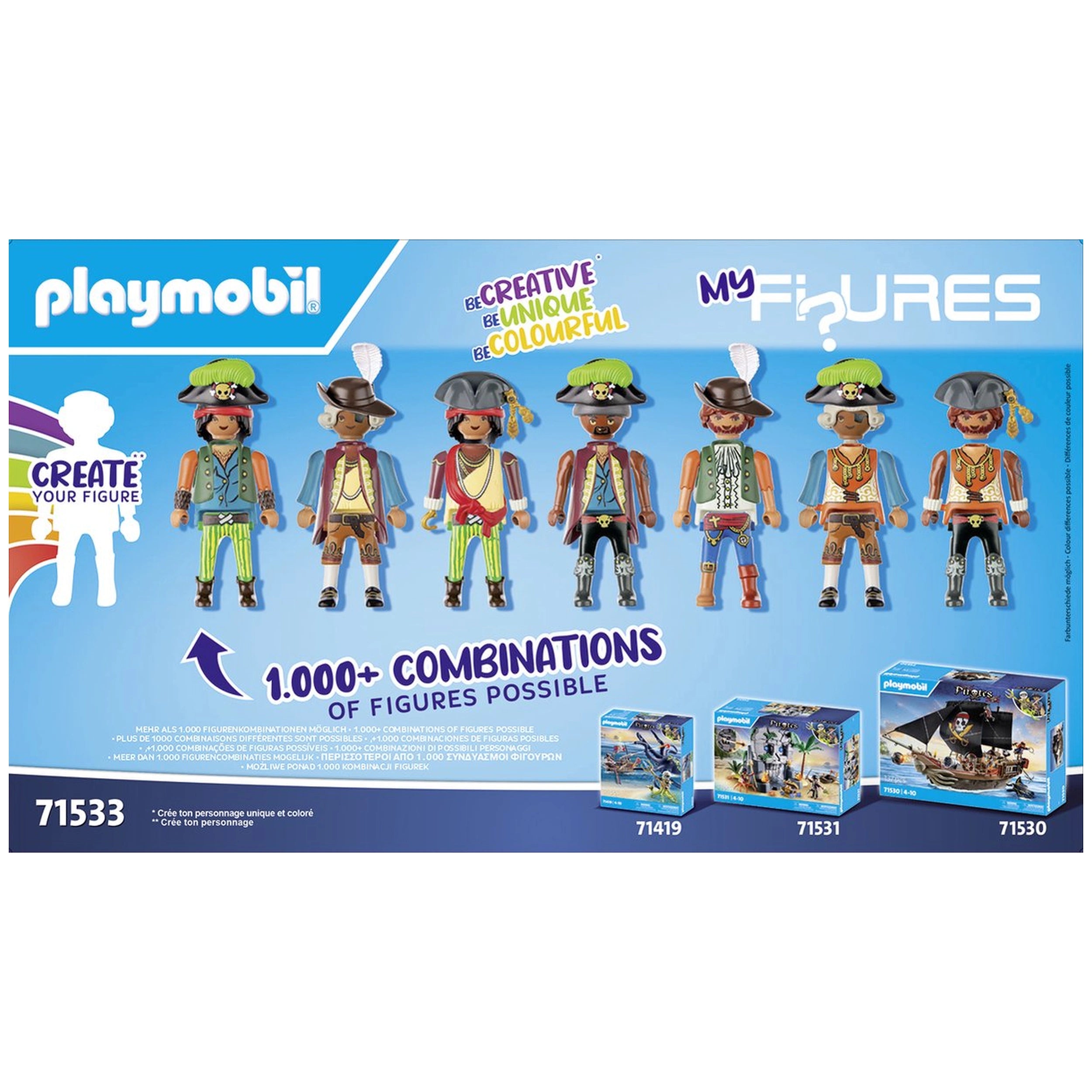 Playmobil Piratas Mis Figuras: Piratas - 71533