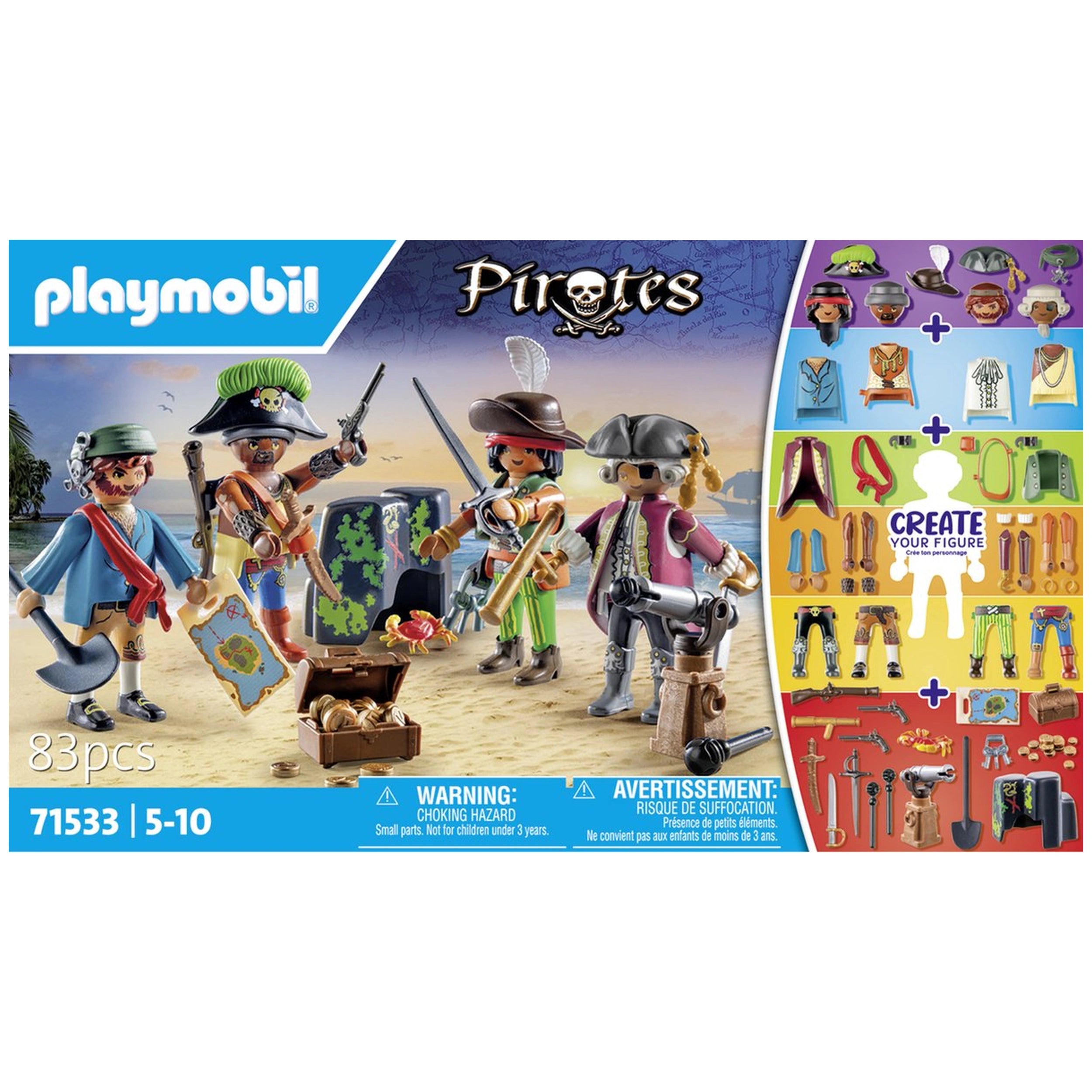 Playmobil Piratas Mis Figuras: Piratas - 71533