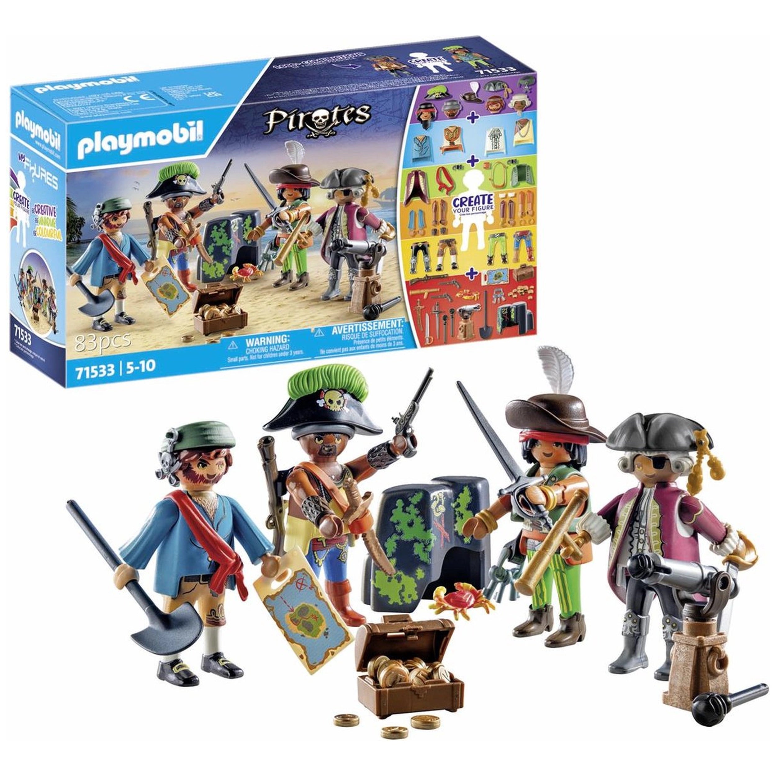 Playmobil Piratas Mis Figuras: Piratas - 71533