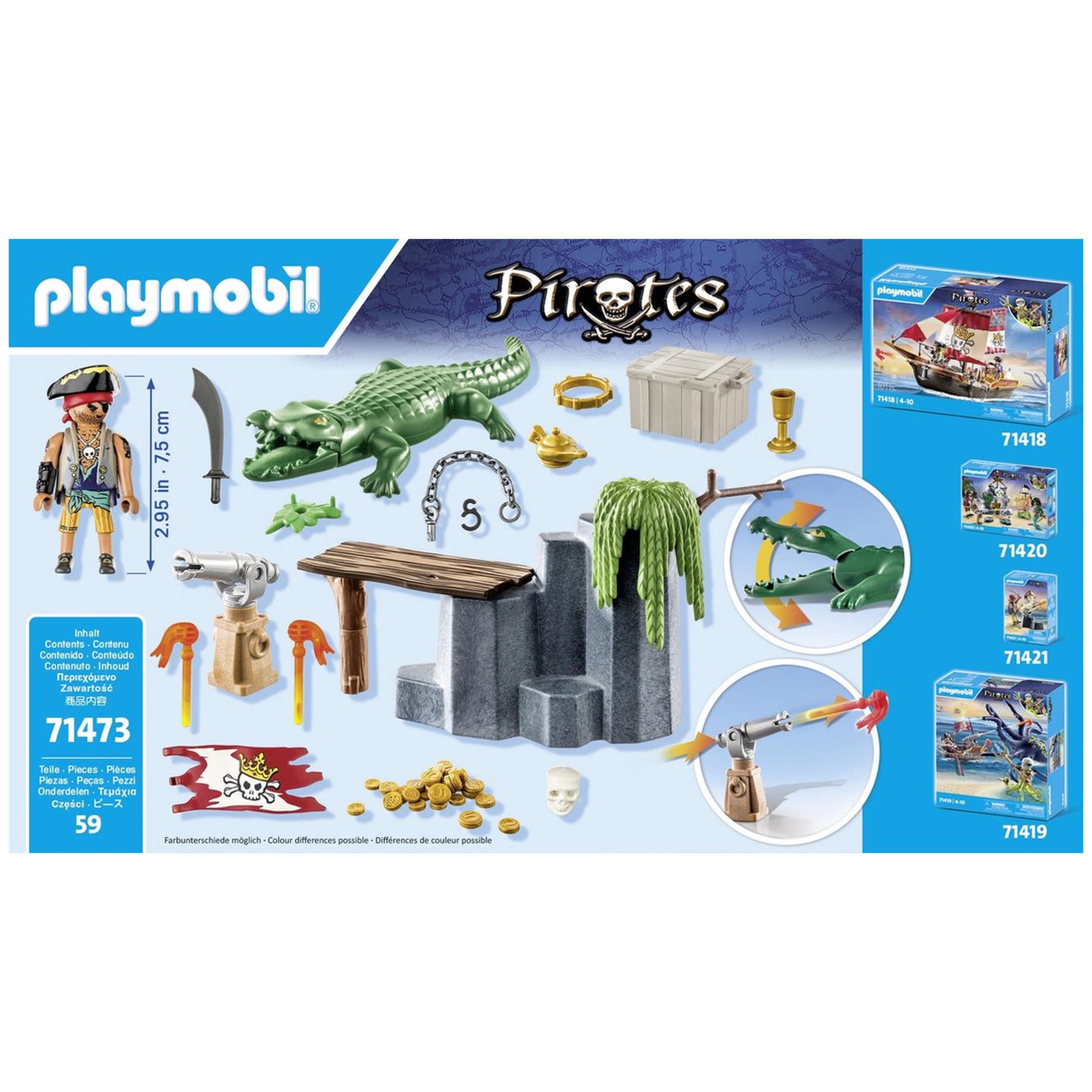 Playmobil Pirates Pirate With Alligator - 71473