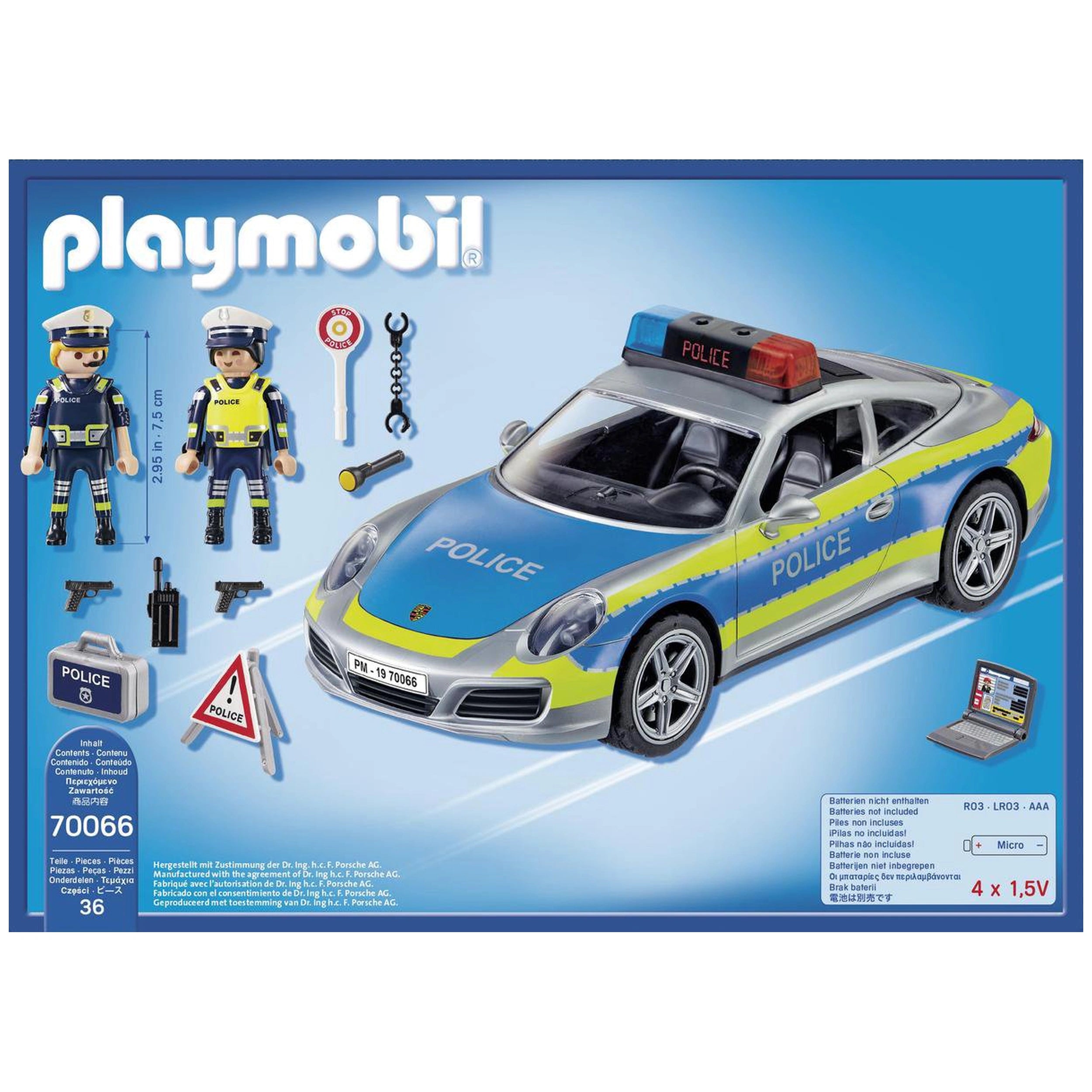 Playmobil Porsche 911 Carrera 4S Police - 70066