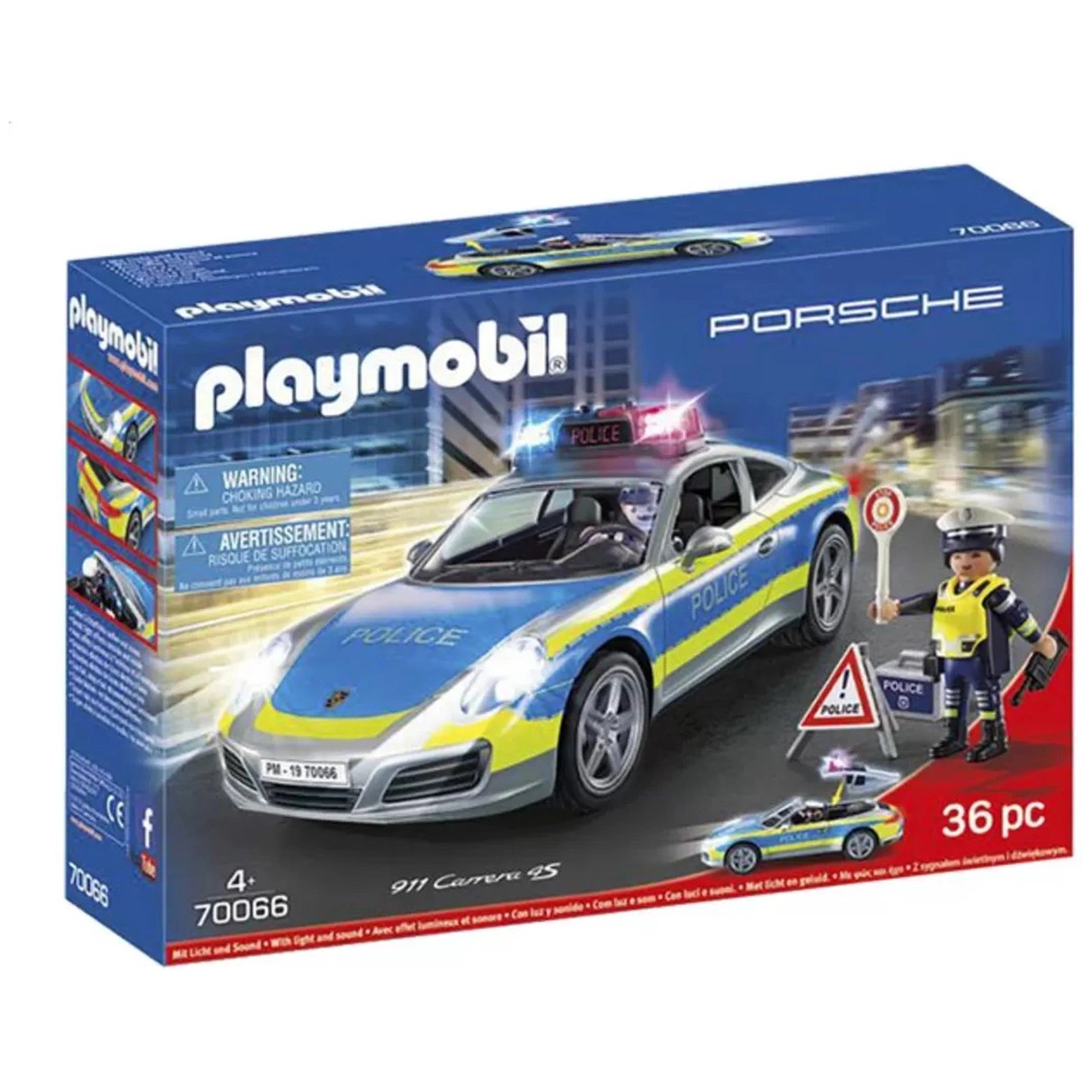 Playmobil Porsche 911 Carrera 4S Police - 70066