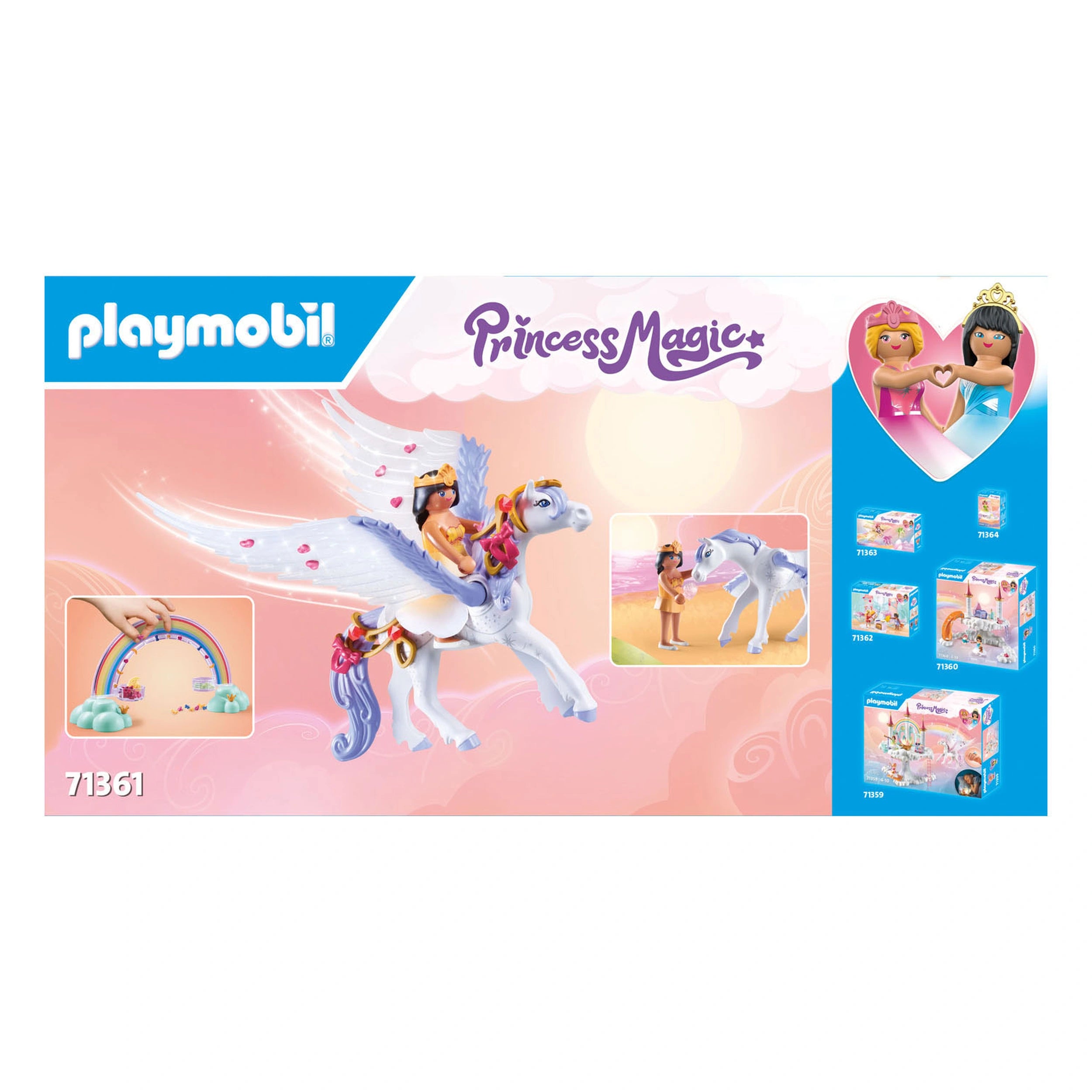 Playmobil Princess Magic Pegasus With Rainbow - 71361