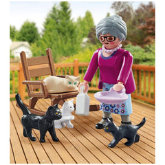 Playmobil Specials Abuela con Gatos - 71172