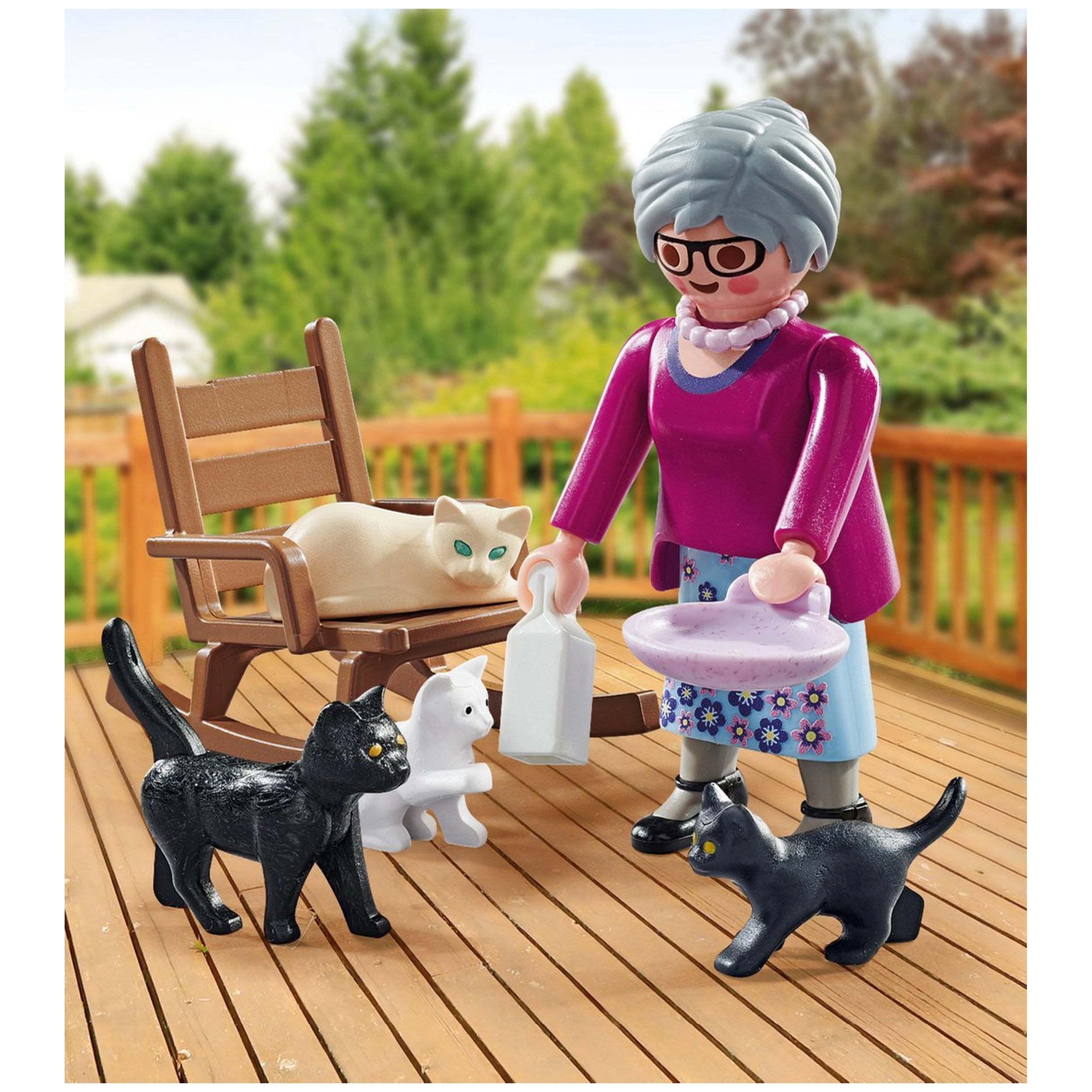 Playmobil Specials Abuela con Gatos - 71172