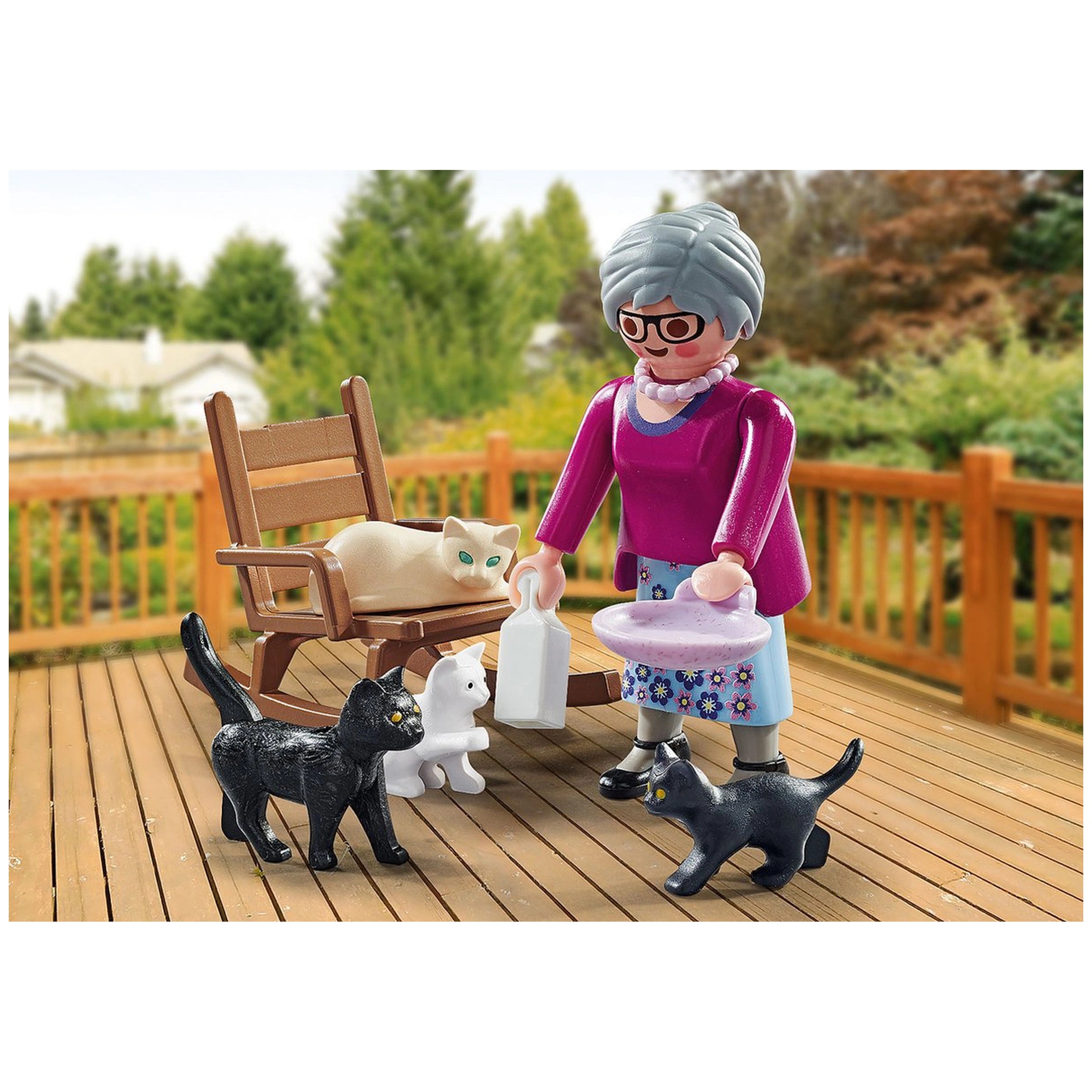 Playmobil Specials Abuela con Gatos - 71172