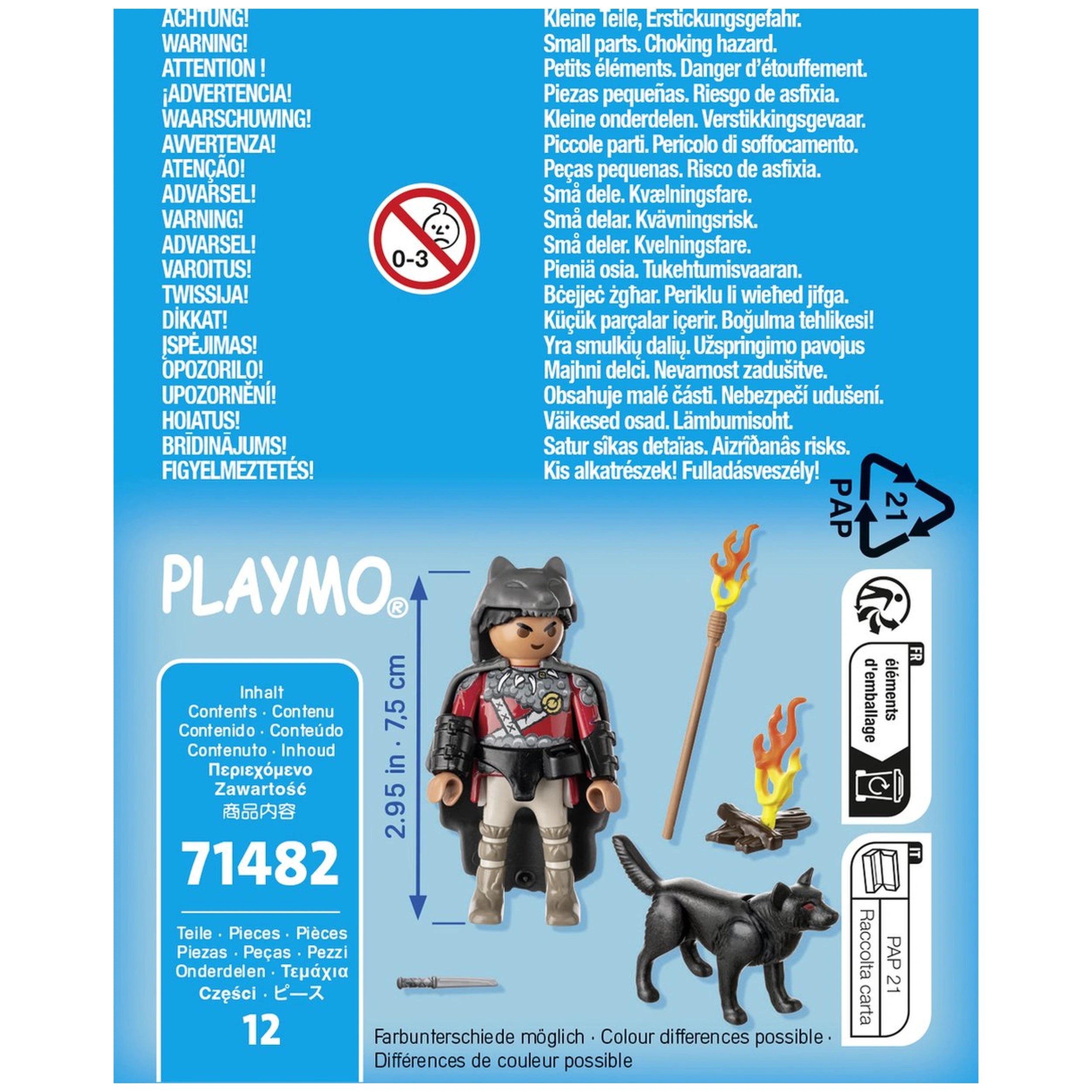 Playmobil Specials Warrior With Wolf - 71482