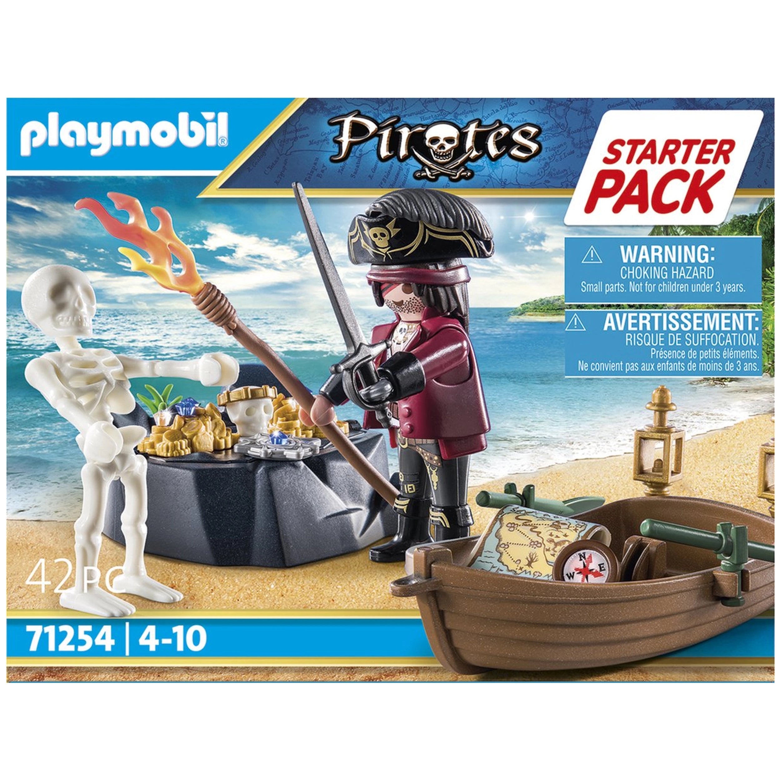 Playmobil Starter Pack Pirate With Rowing Boat - 71254
