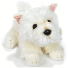 Plush & Co - Angie Perro Westie Blanco Pequeño de Peluche 30 cm - Animales de Peluche