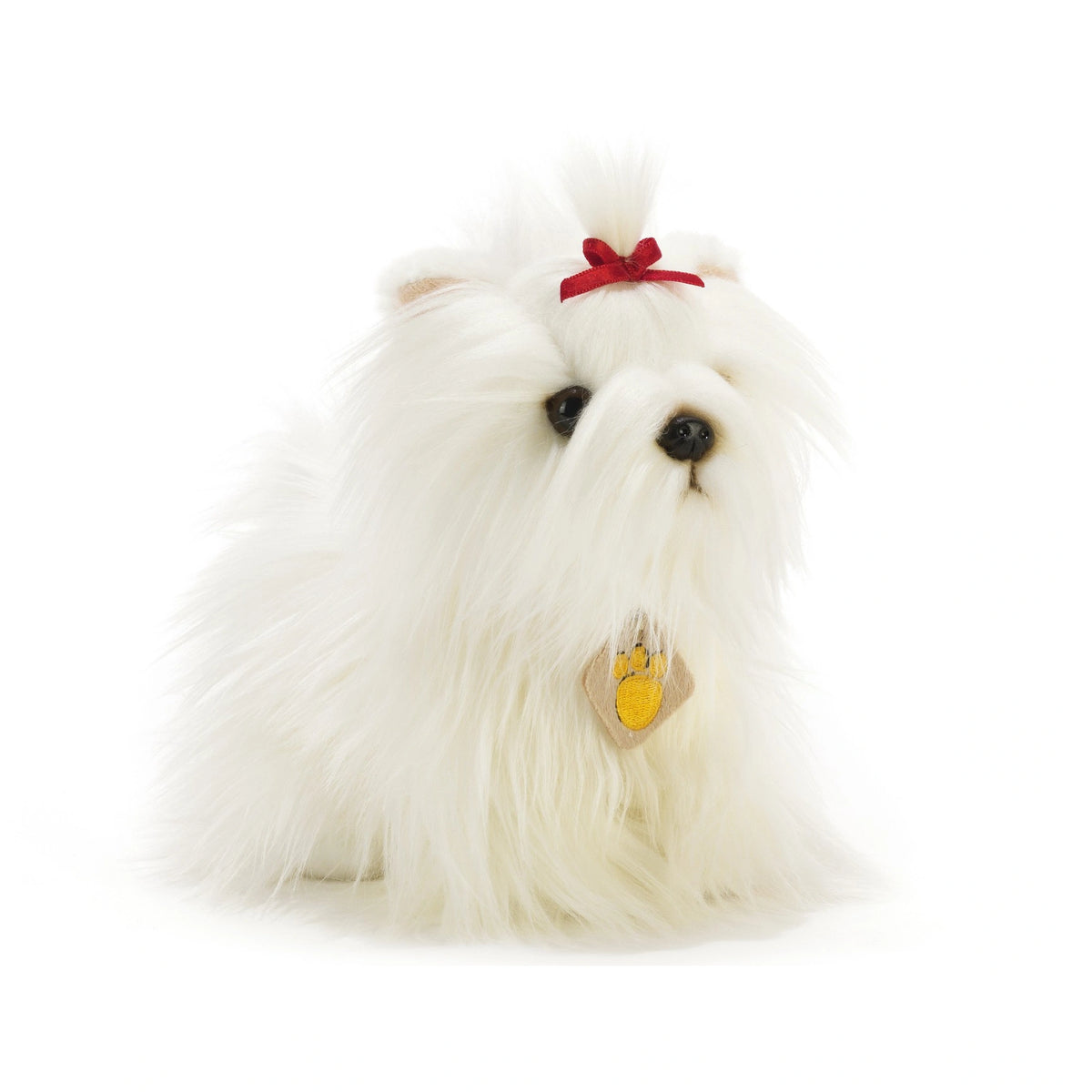 Plush & Co - Whitney Pequeño Yorkshire Terrier Blanco de Peluche 23 cm - Animales de Peluche