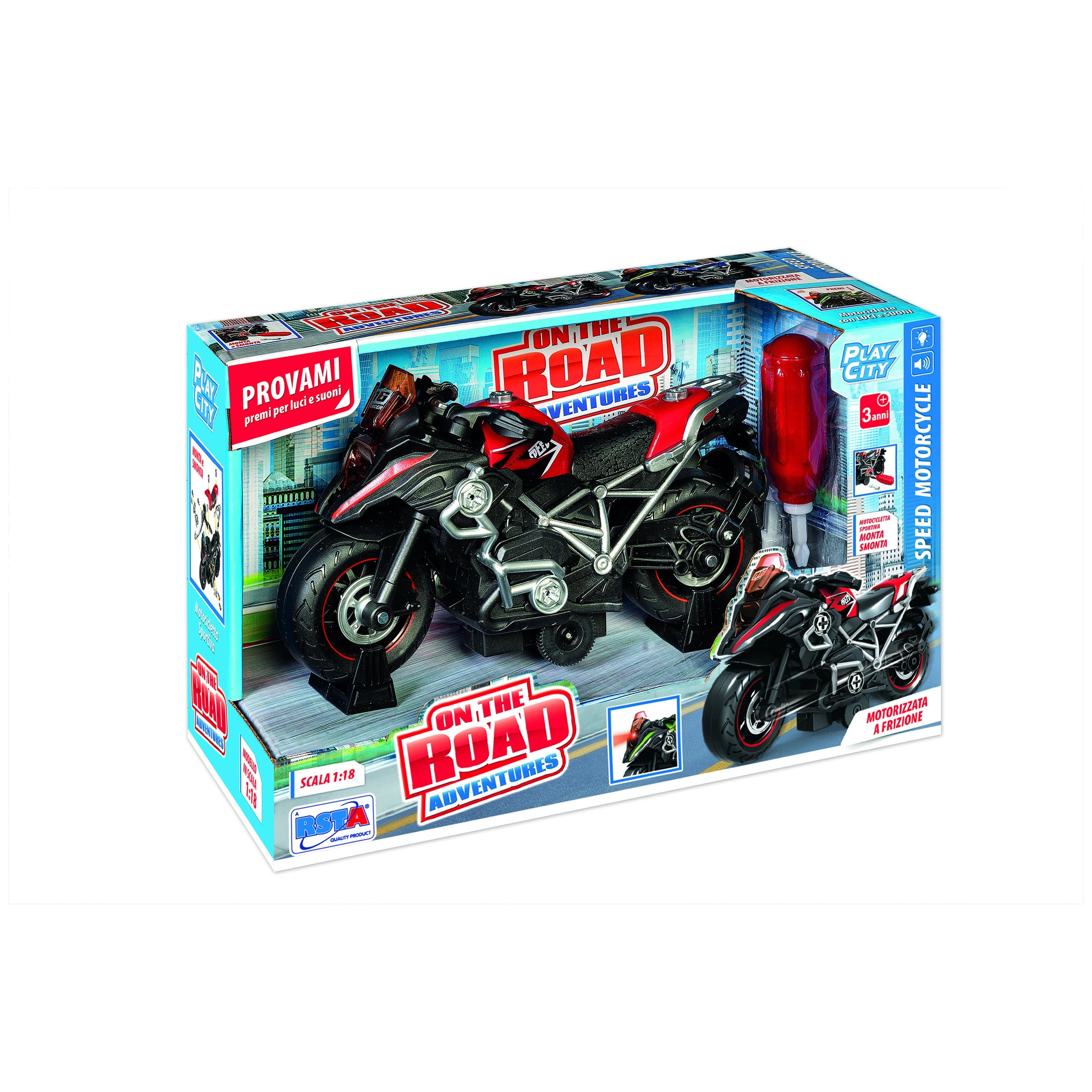 RS Tots - On The Road Adventure Play City Speed Motorcycle Play Vehicles