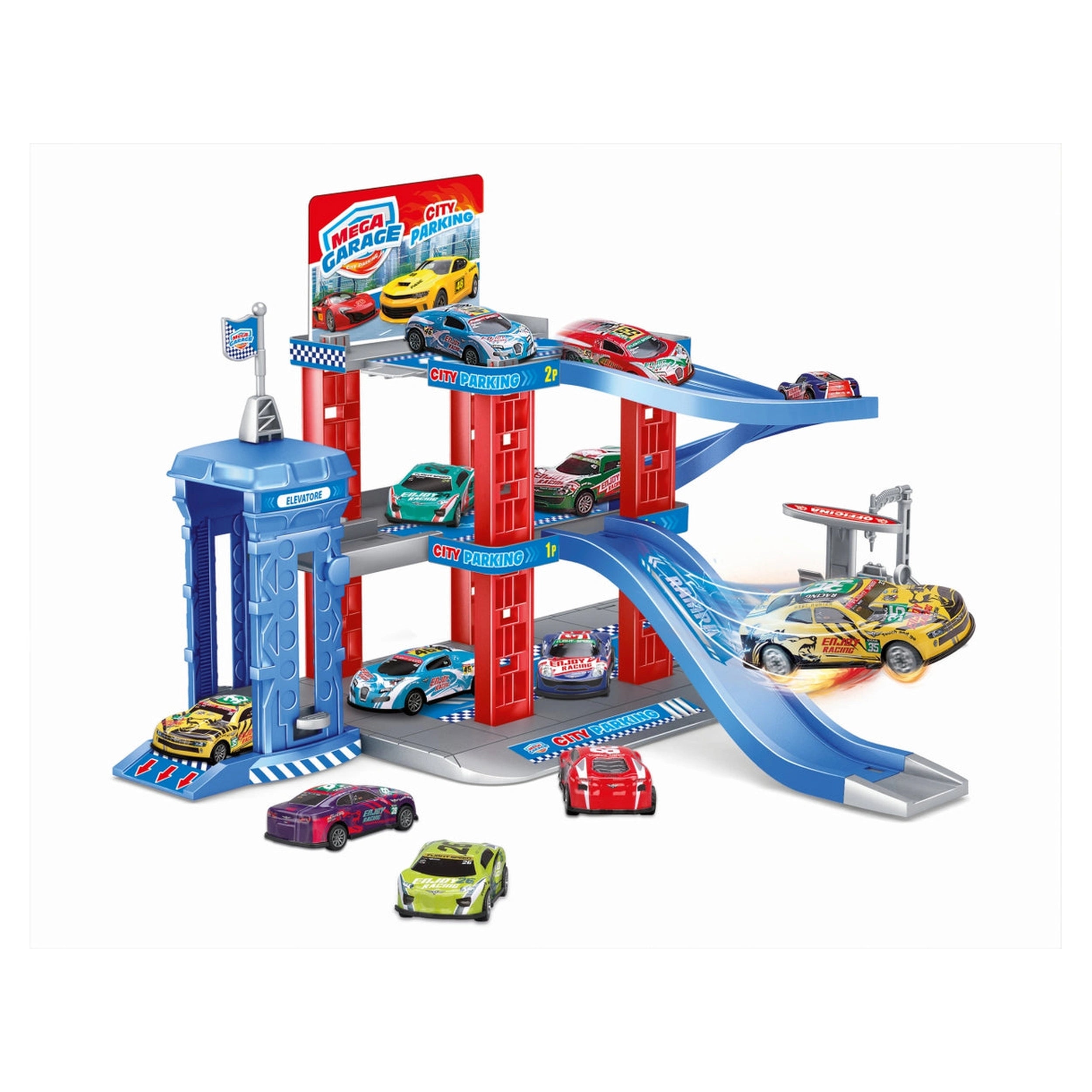 RS Toys - Mega Garage Center with Lift - Play Vehicles