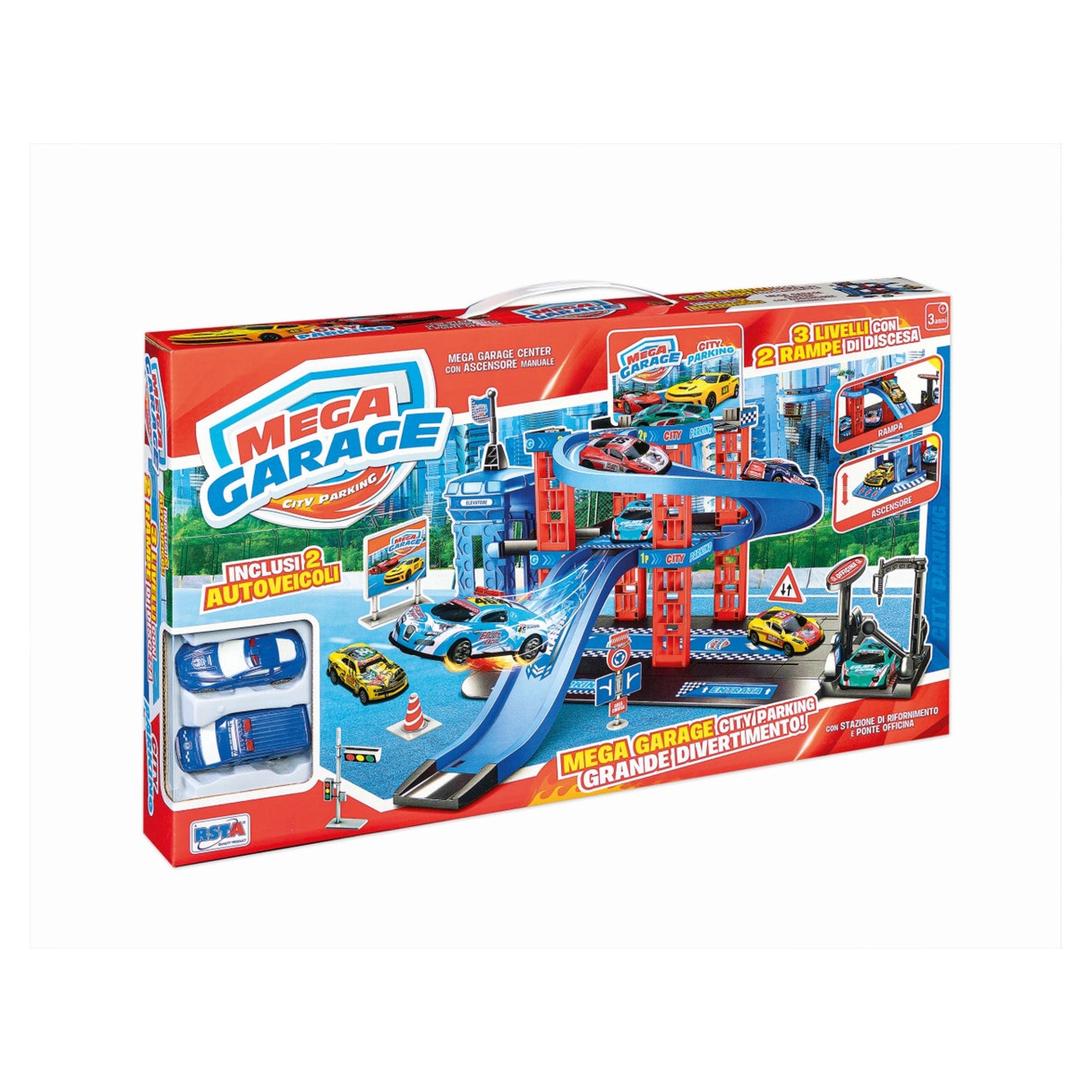 RS Toys - Mega Garage Center with Lift - Play Vehicles