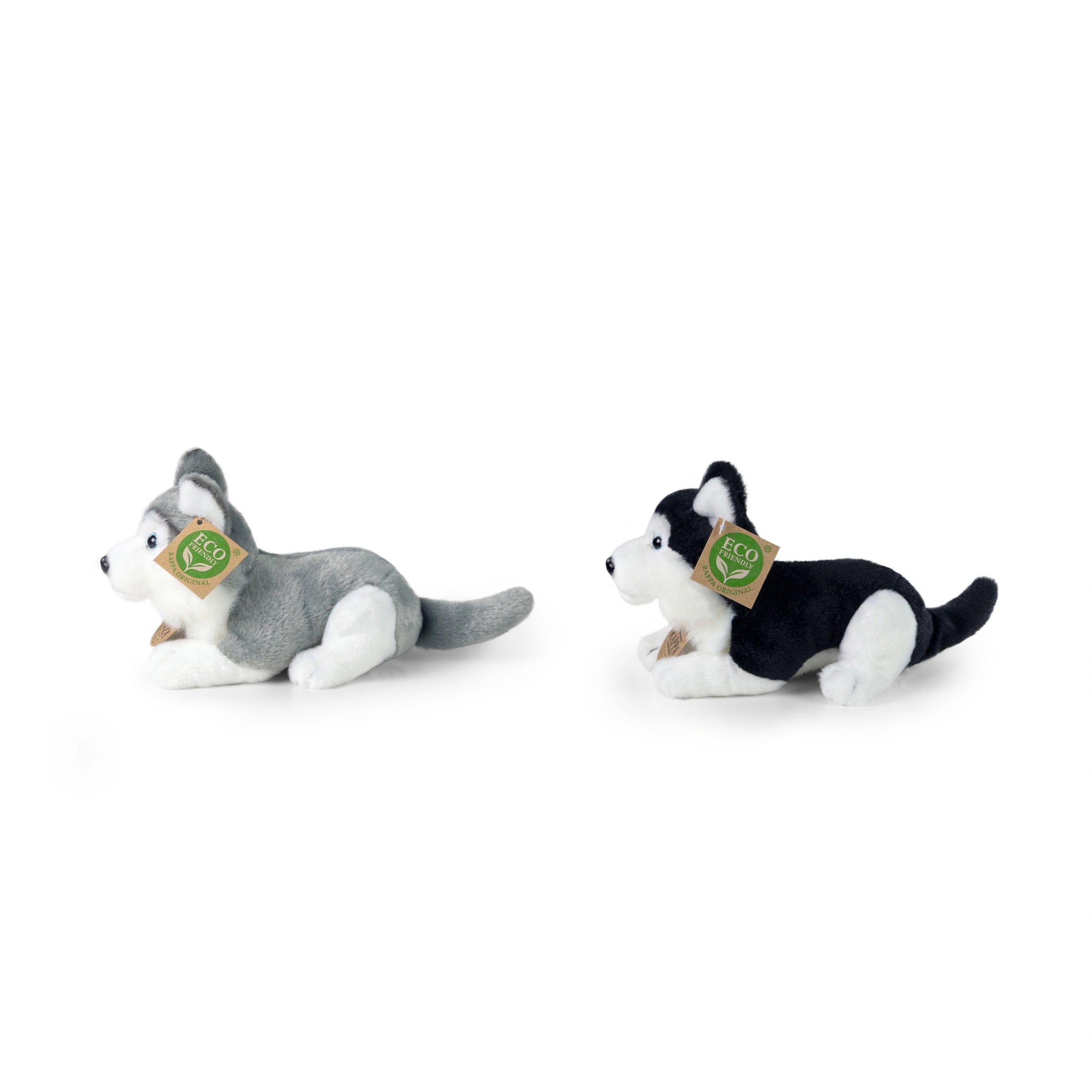 Rappa - Perros husky de peluche asst. 17cm ECOLÓGICO - Animales de peluche