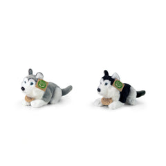 Rappa - Perros husky de peluche asst. 17cm ECOLÓGICO - Animales de peluche