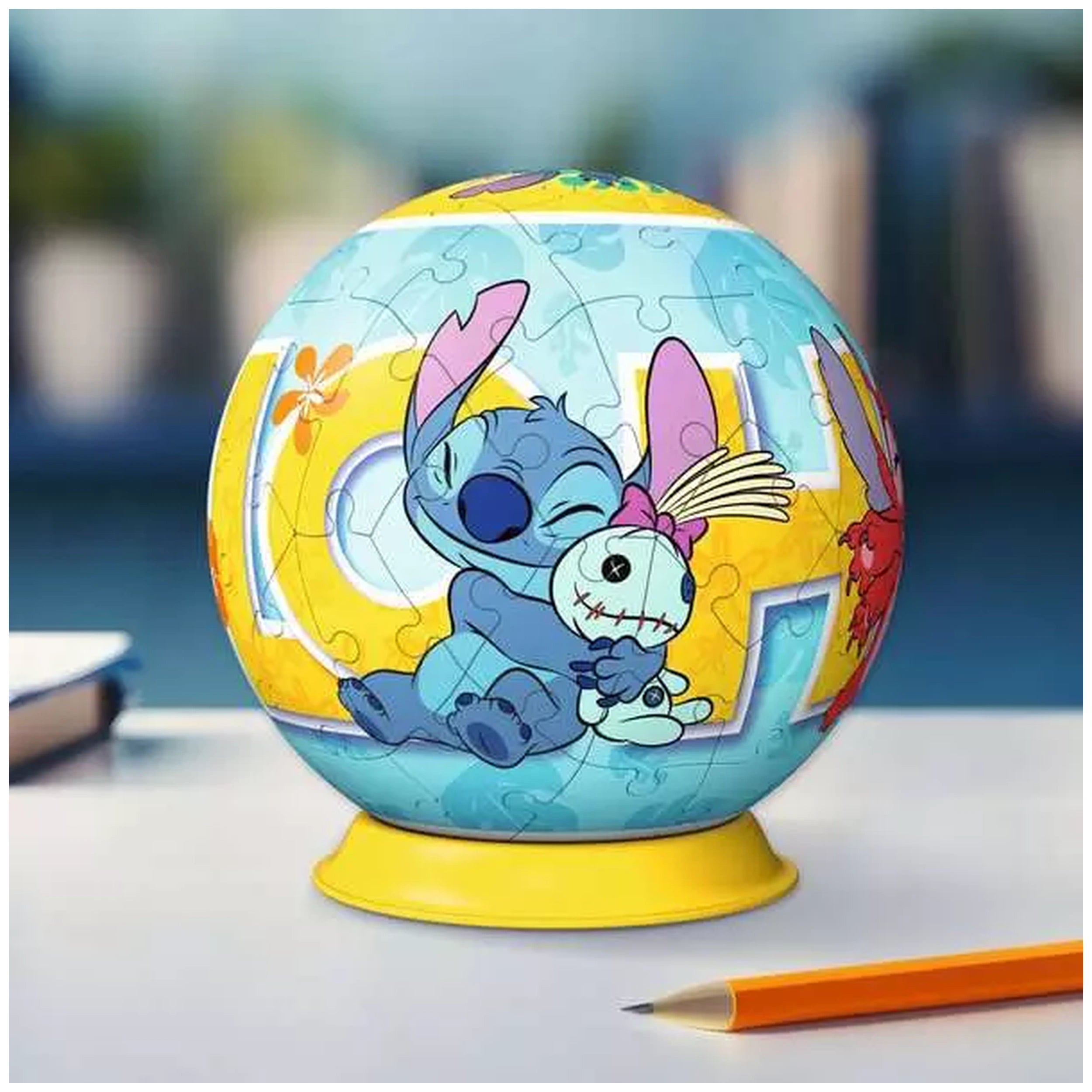 Ravensburger - Puzzle 3D Bola - Figuras de Acción de Disney Stitch