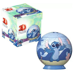 Ravensburger - Puzzle 3D Bola - Figuras de Acción de Disney Stitch