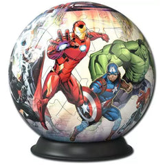 Ravensburger - Puzzle 3D Bola - Marvel Avengers - Figuras de Acción