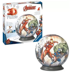 Ravensburger - Puzzle 3D Bola - Marvel Avengers - Figuras de Acción