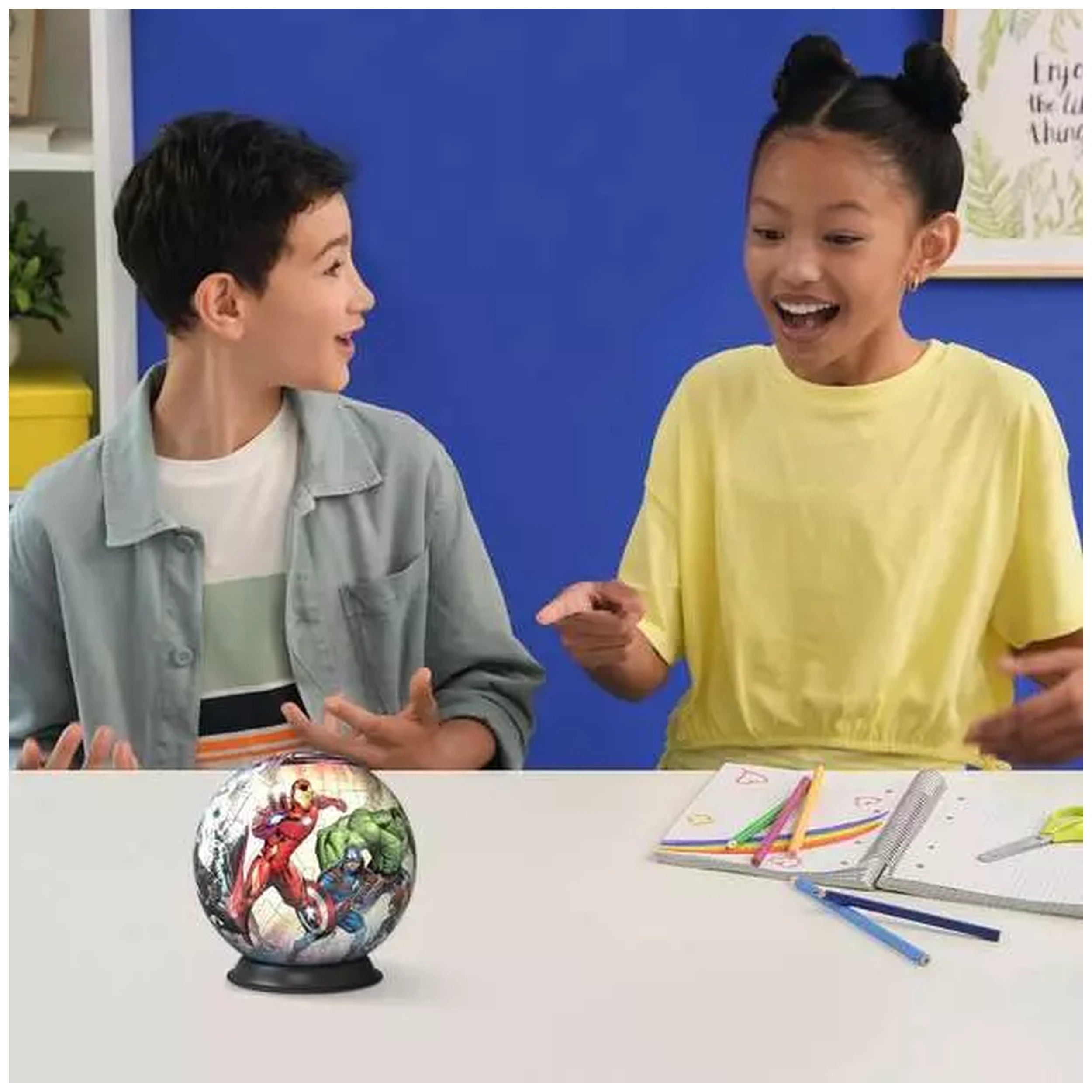 Ravensburger - Puzzle 3D Bola - Marvel Avengers - Figuras de Acción