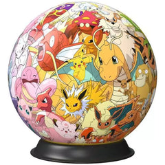Ravensburger - Puzzle 3D Bola Pokémon Región Kanto Figuras de Acción