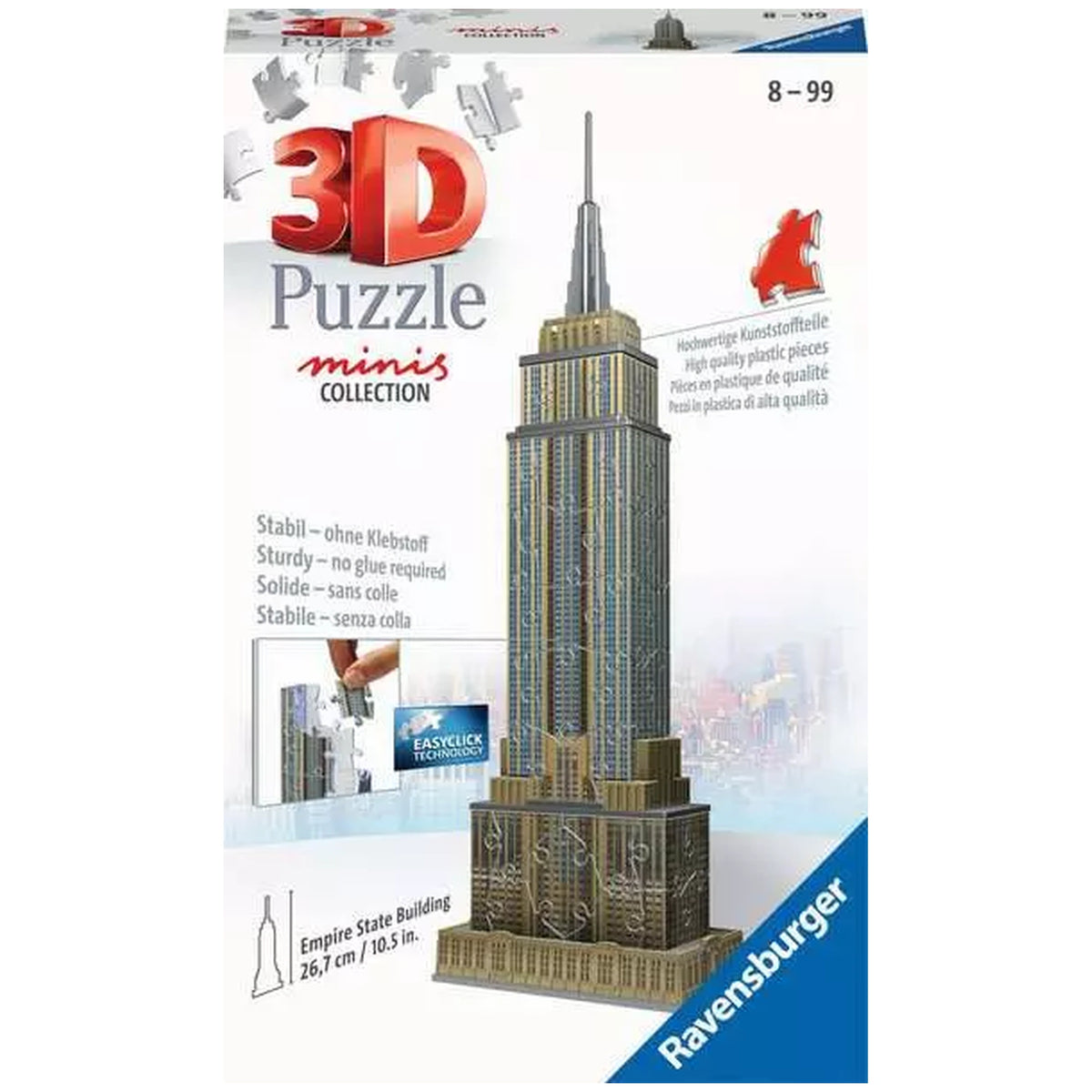 Ravensburger - Rompecabezas 3D Empire State Building - Puzzles