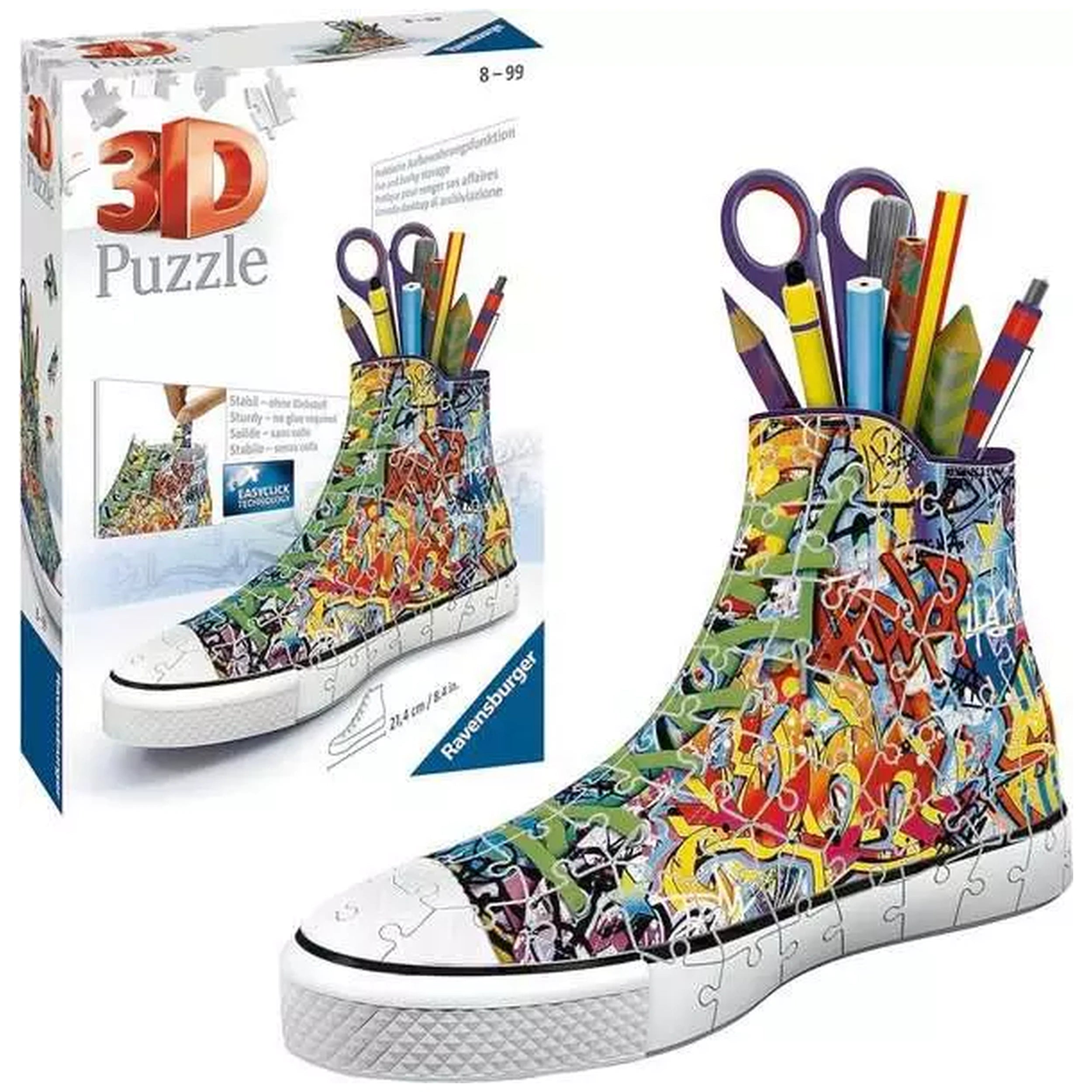 Ravensburger - Puzle 3D Zapatilla Skyline Figuras de Acción