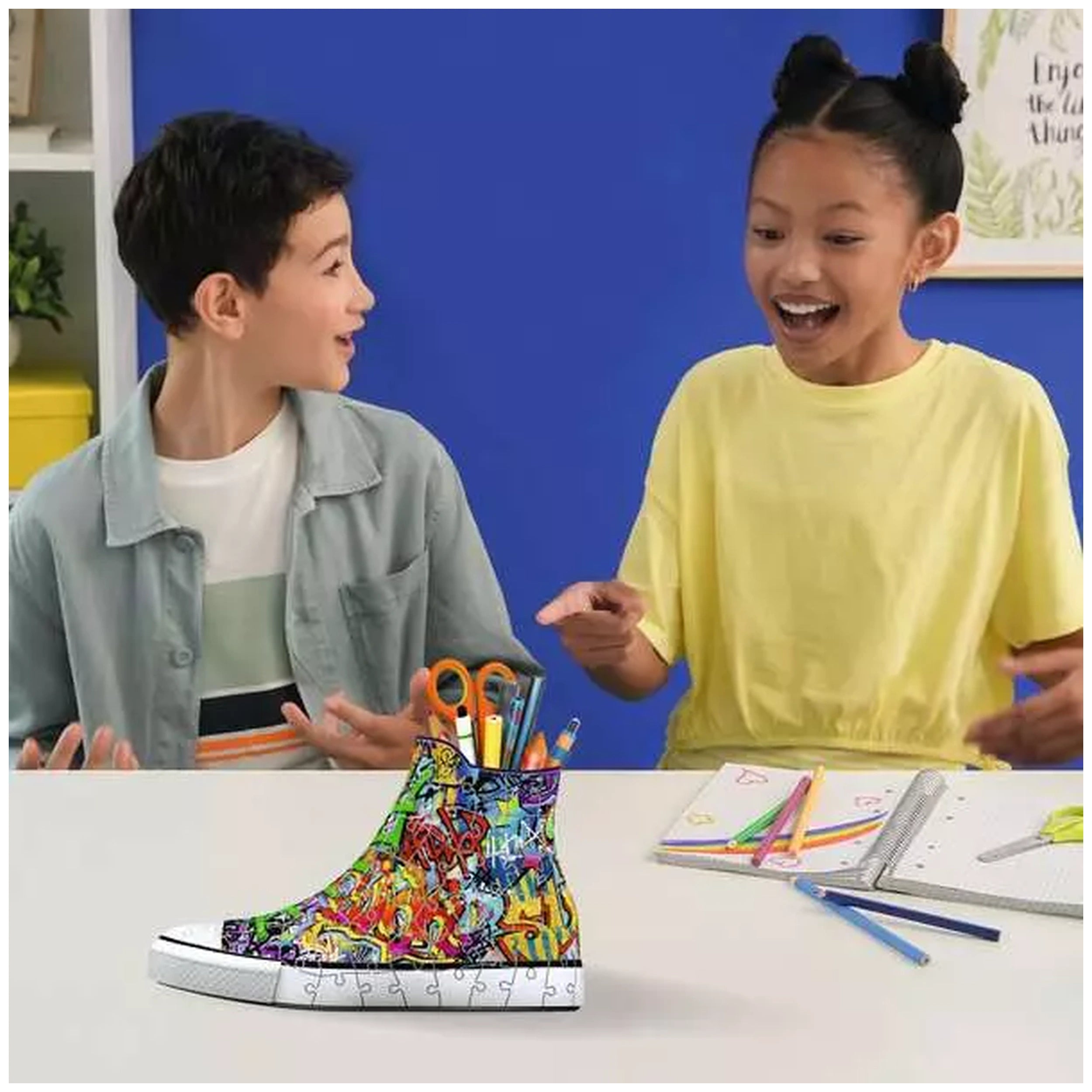 Ravensburger - Puzle 3D Zapatilla Skyline Figuras de Acción