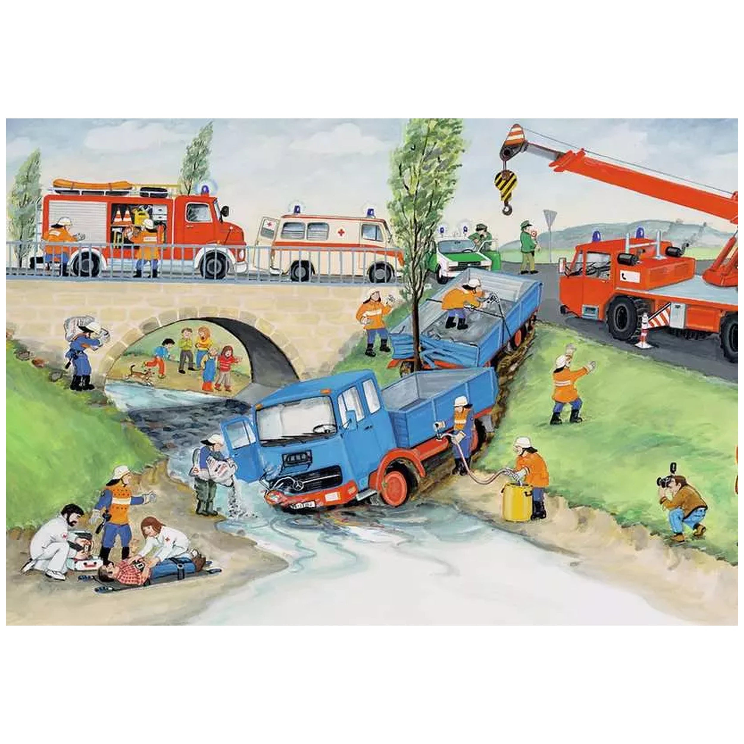 Ravensburger - At The Fire Department - 2x24 Pieces - Puzzles