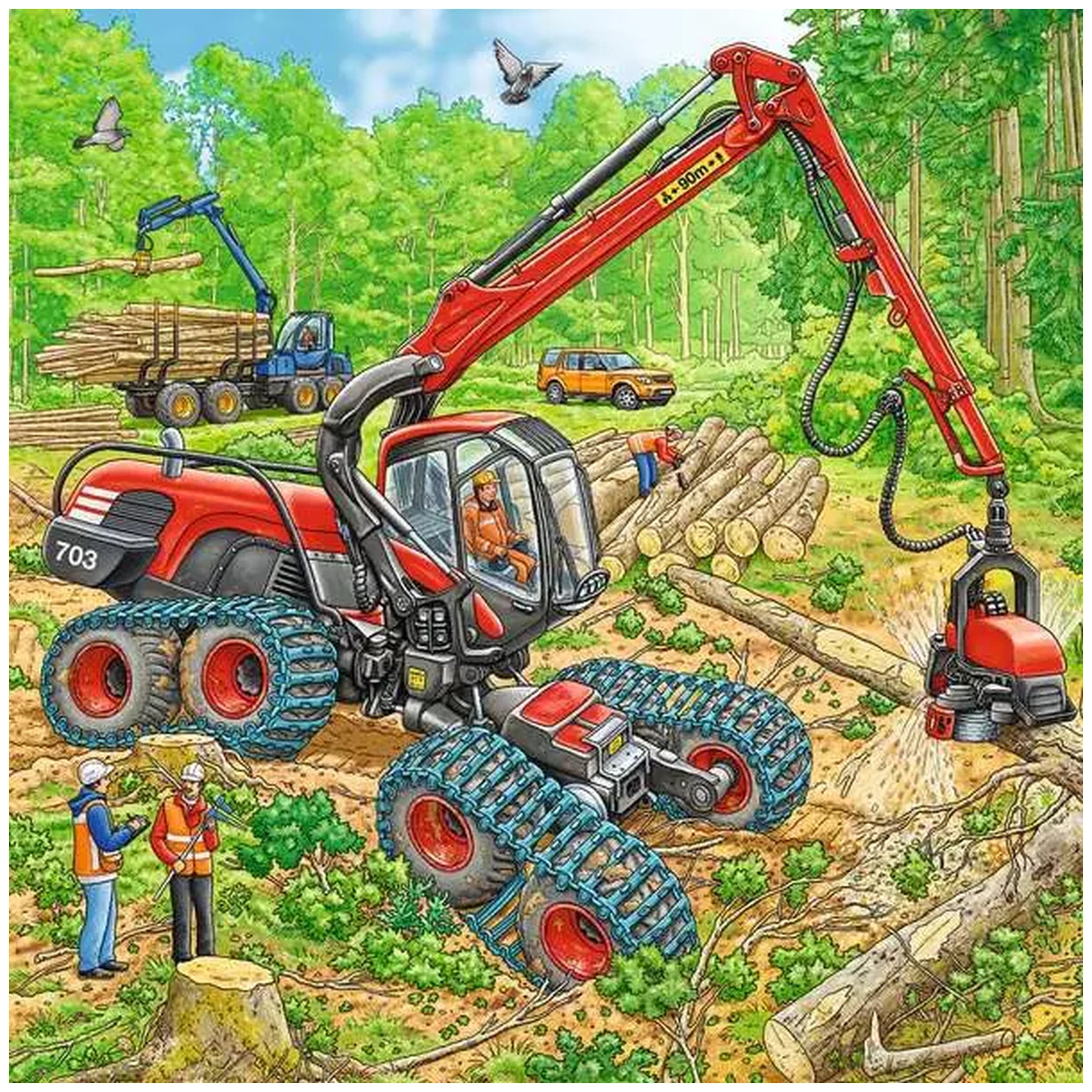 Ravensburger - Big Machines - 3x49 Pieces - Puzzles