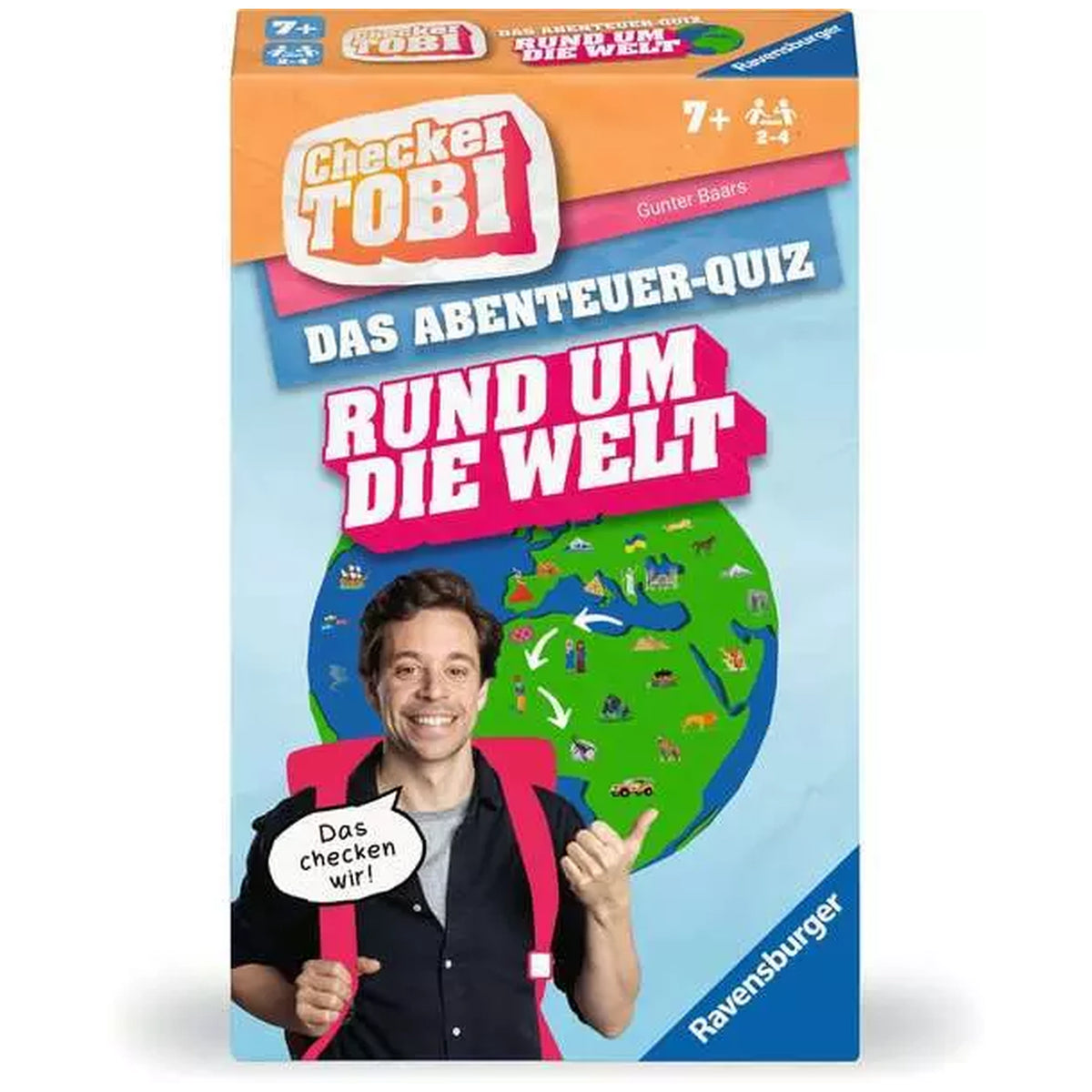 Ravensburger - Checker Tobi Alrededor del Mundo - Juegos de Mesa